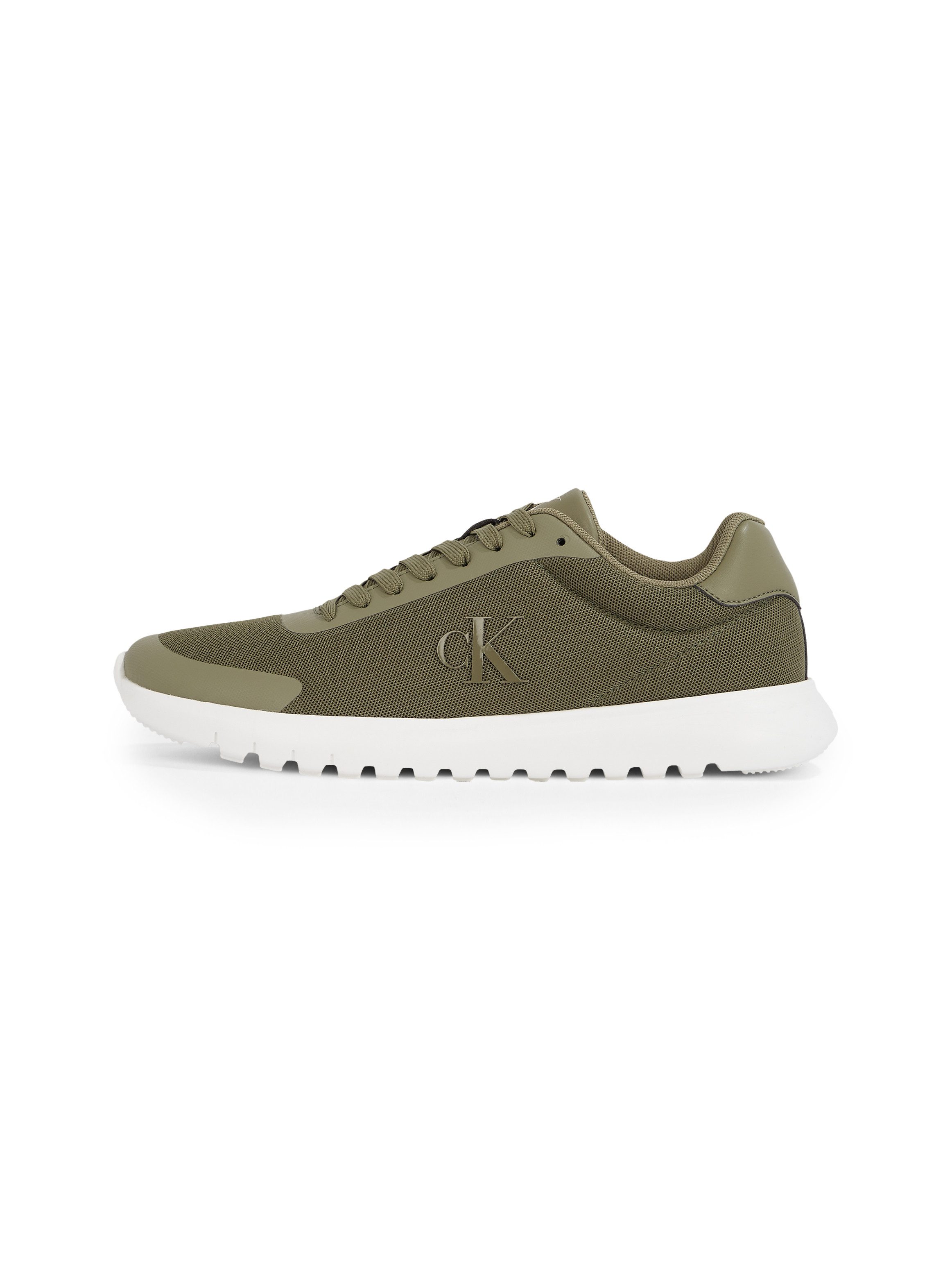 Calvin Klein Sneakers 3 EVA RUNNER MESH vrijetijdsschoen, lage schoen, veterschoen met contrast bies