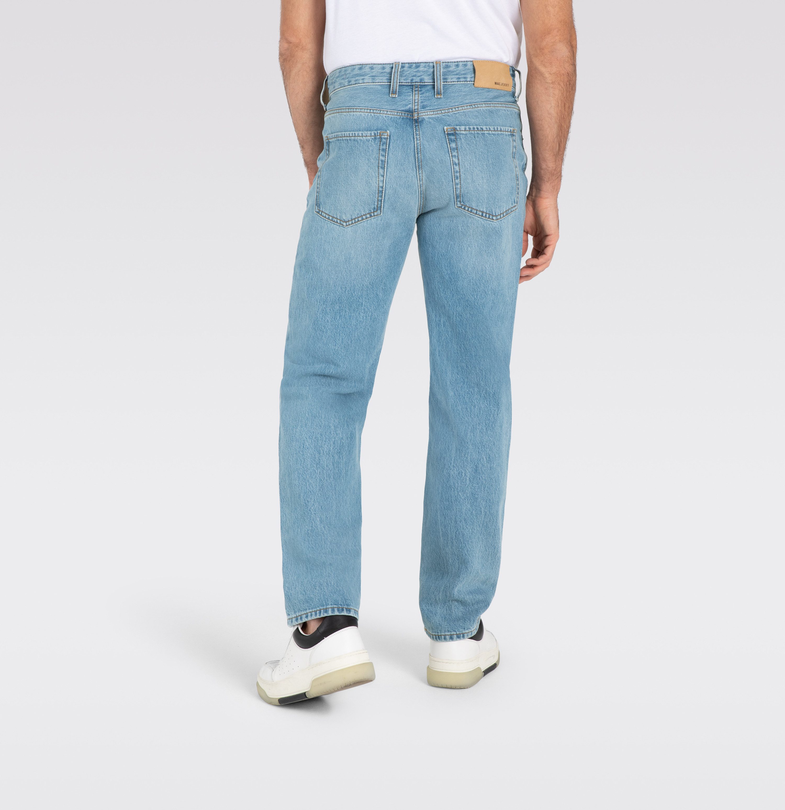 MAC 5-pocket jeans Rick met contrasterende stiksels
