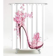 sanilo douchegordijn schoenen hoogte 200 cm roze