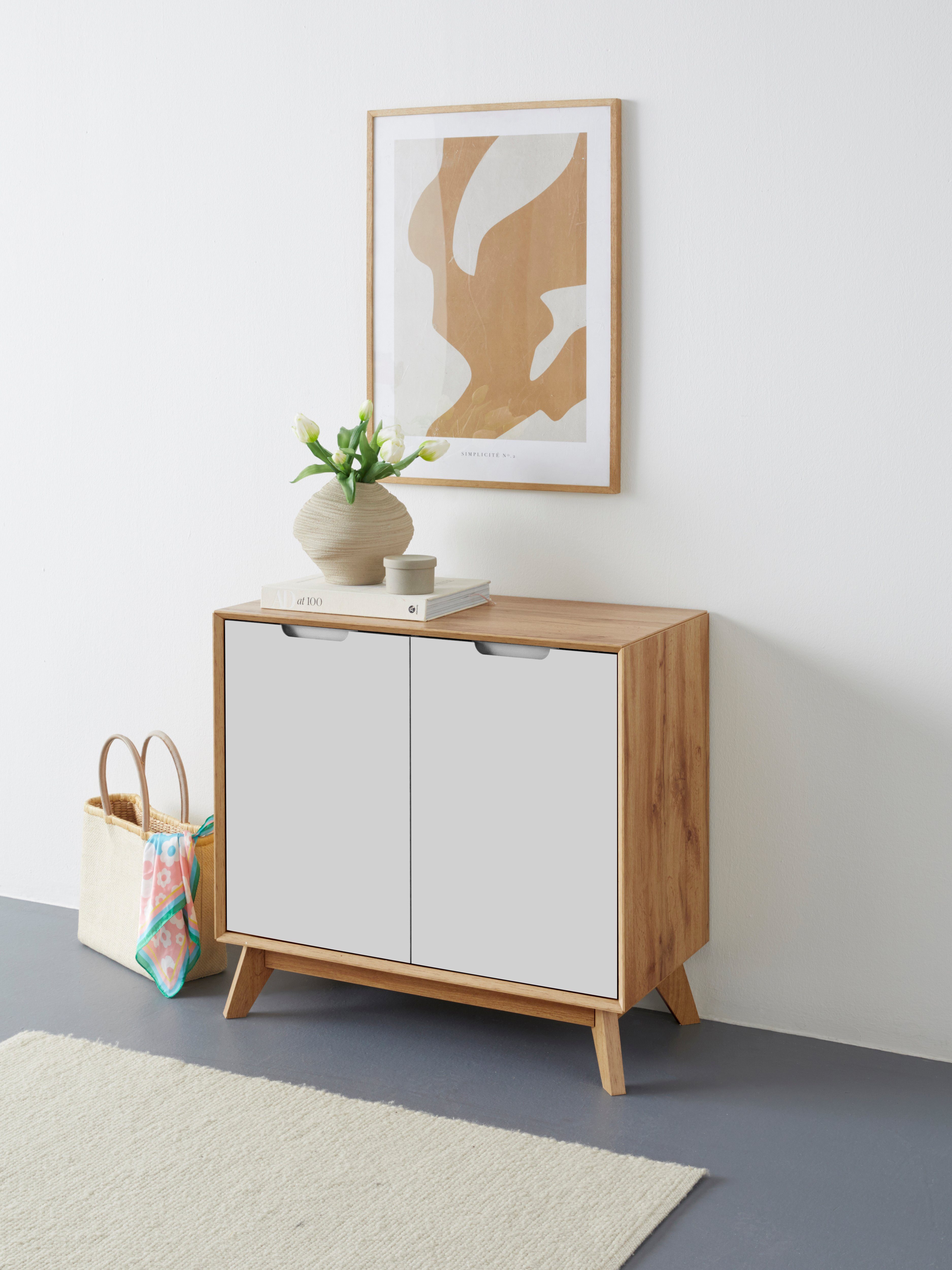 andas Dressoir Pandrup Commode met 2 deuren en 2 verstelbare inlegplanken, B:80 cm, H:75 cm