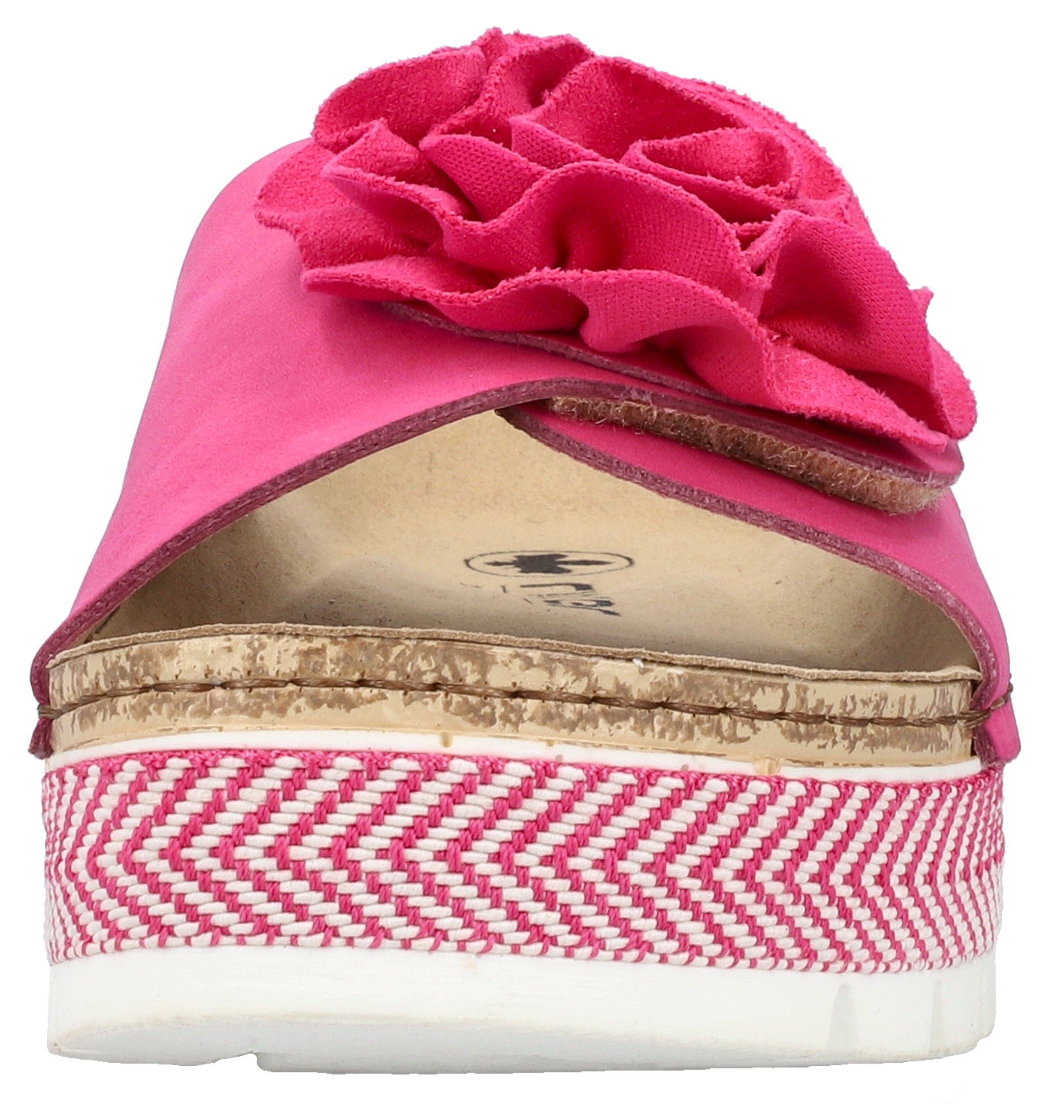 Rieker Slippers , zomerschoen, slippers met modieus plateau
