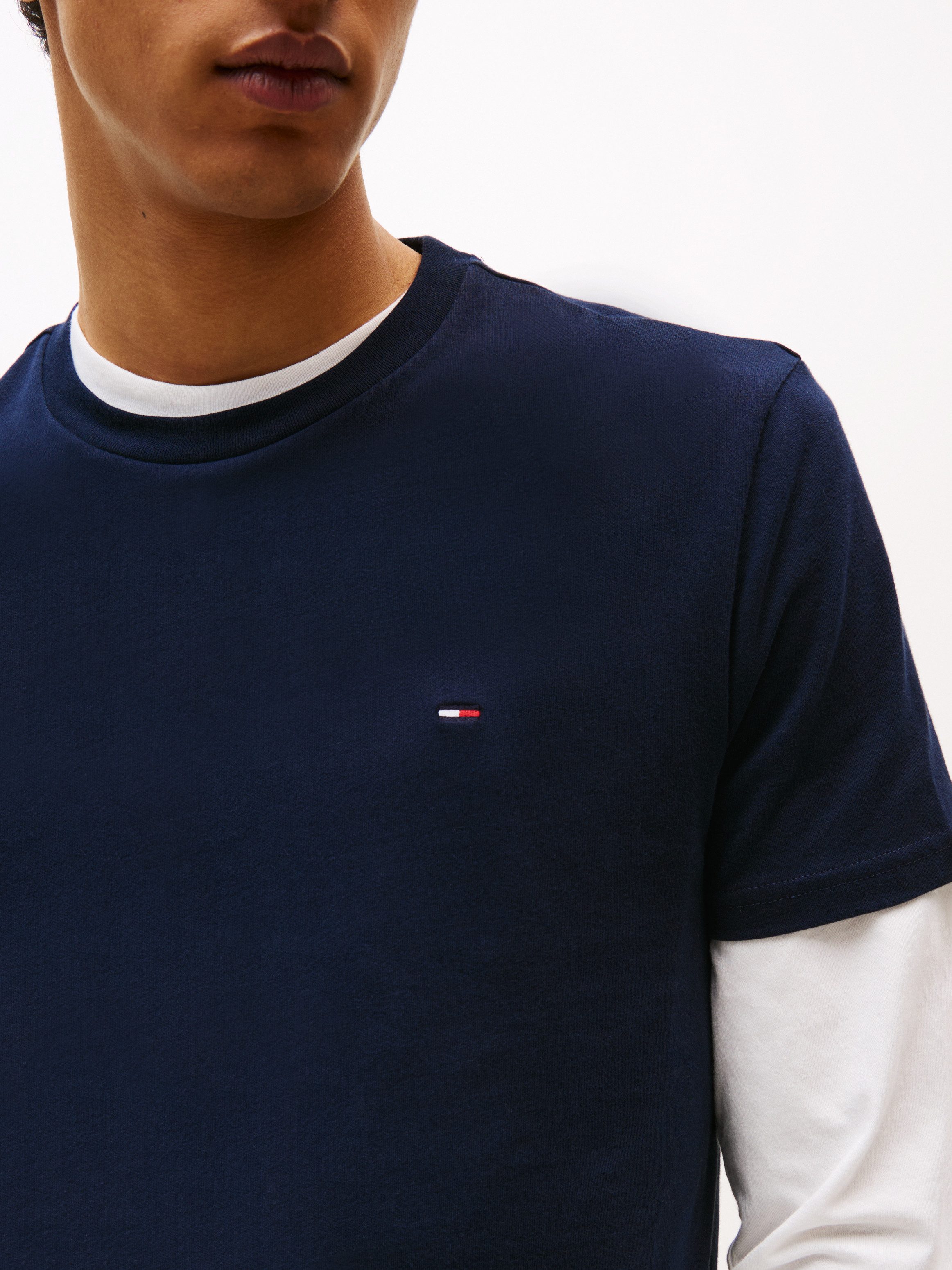 TOMMY JEANS Shirt met ronde hals TJM XSLIM 2PACK JERSEY TEE EXT (Set van 2)