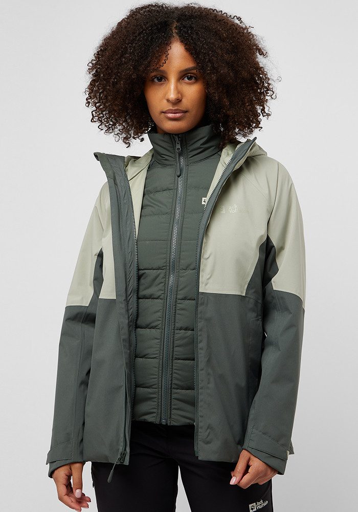 Jack Wolfskin Functioneel 3-in-1-jack GLAABACH 3-in-1 JKT W