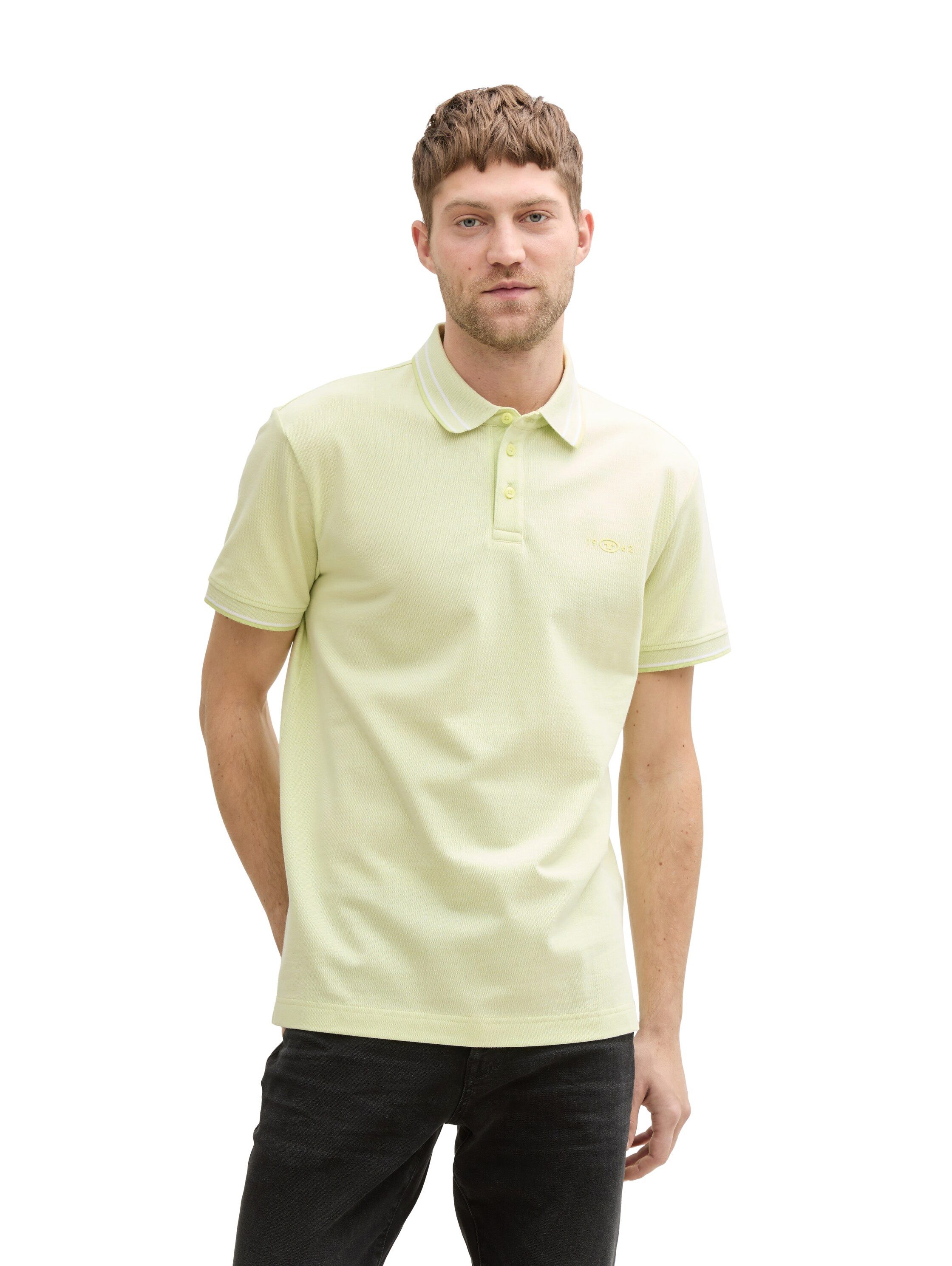 Tom Tailor Poloshirt met geborduurd logo heren poloshirts maat XXL groen