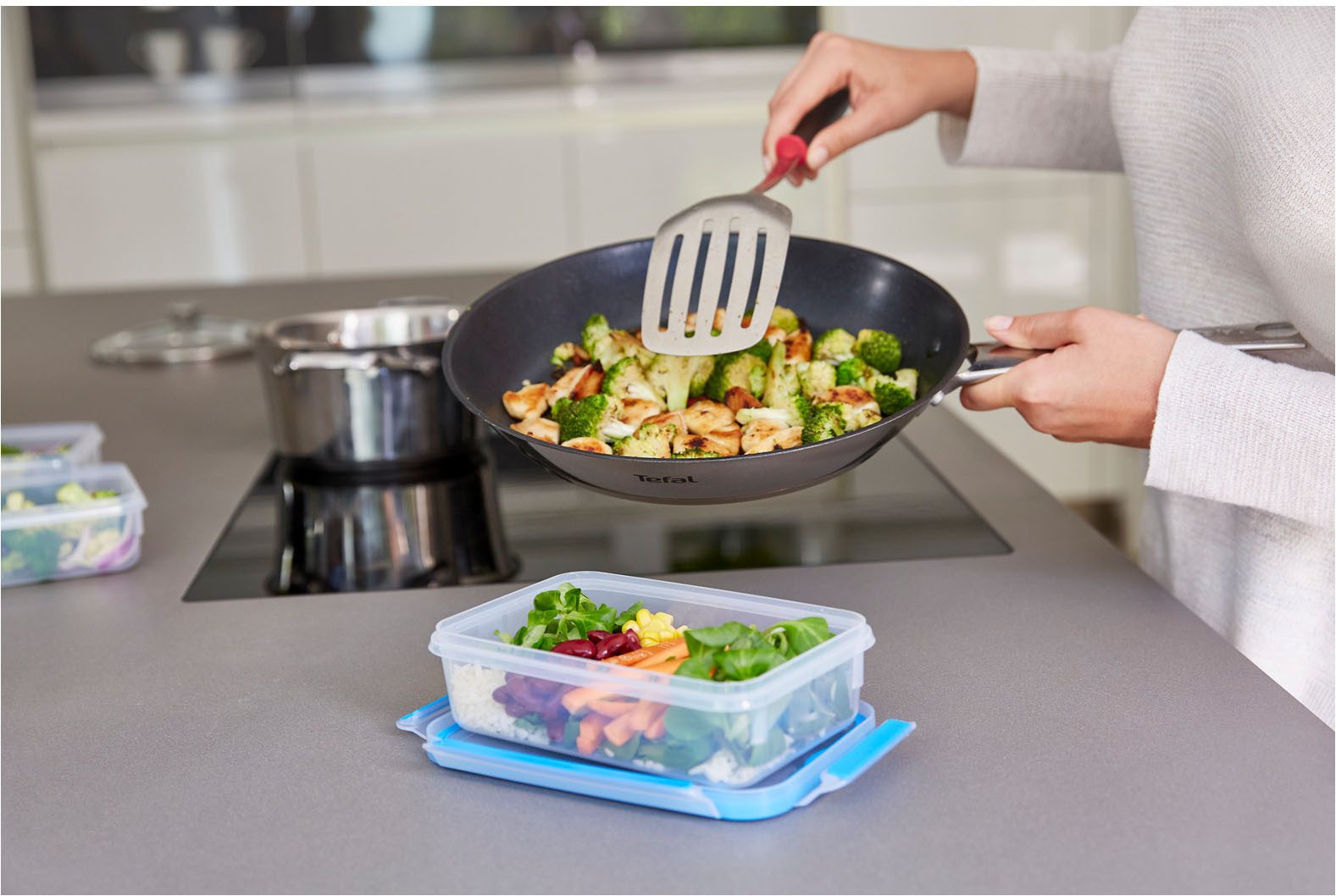 Emsa Vershoudtrommel Clip & Close Set, rechthoekig, 100 % dichte opbergdozen vaatwasser-, vries-, magnetronbestendig, made in germany (set, 10-delig)