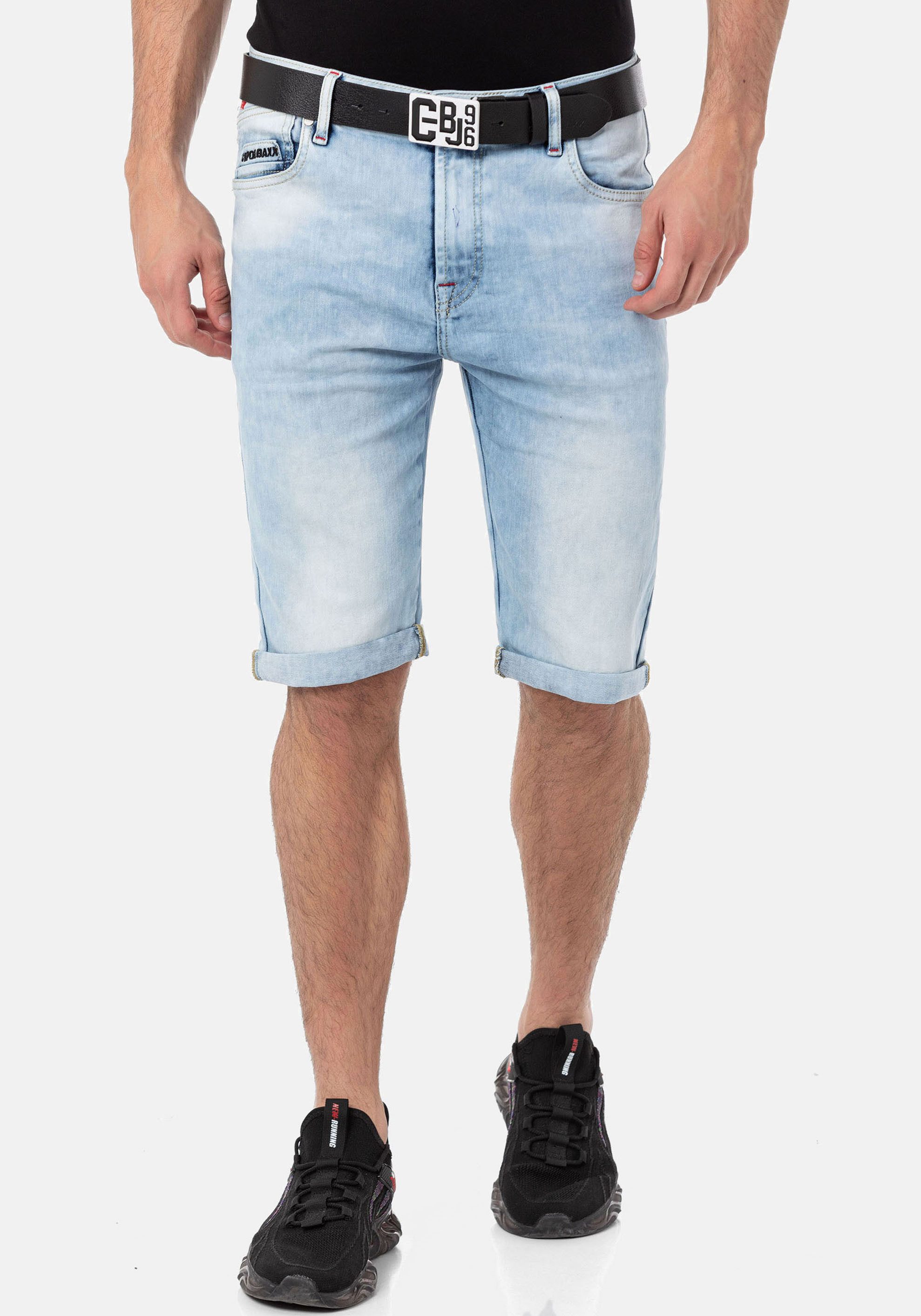 Cipo & Baxx Jeansshort heren jeans maat 30 blauw