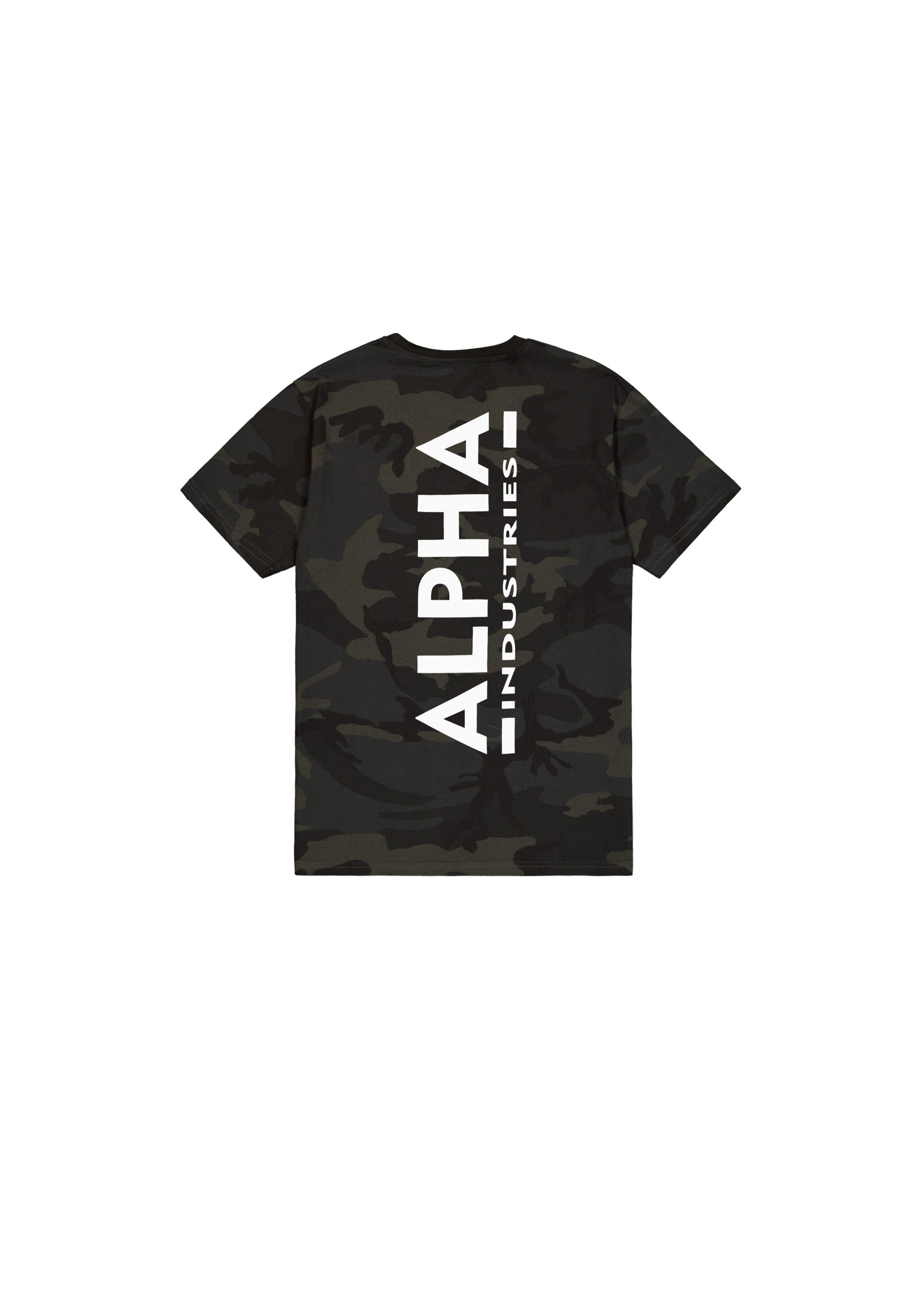 Alpha Industries T-shirt Backprint T-Shirt Camo