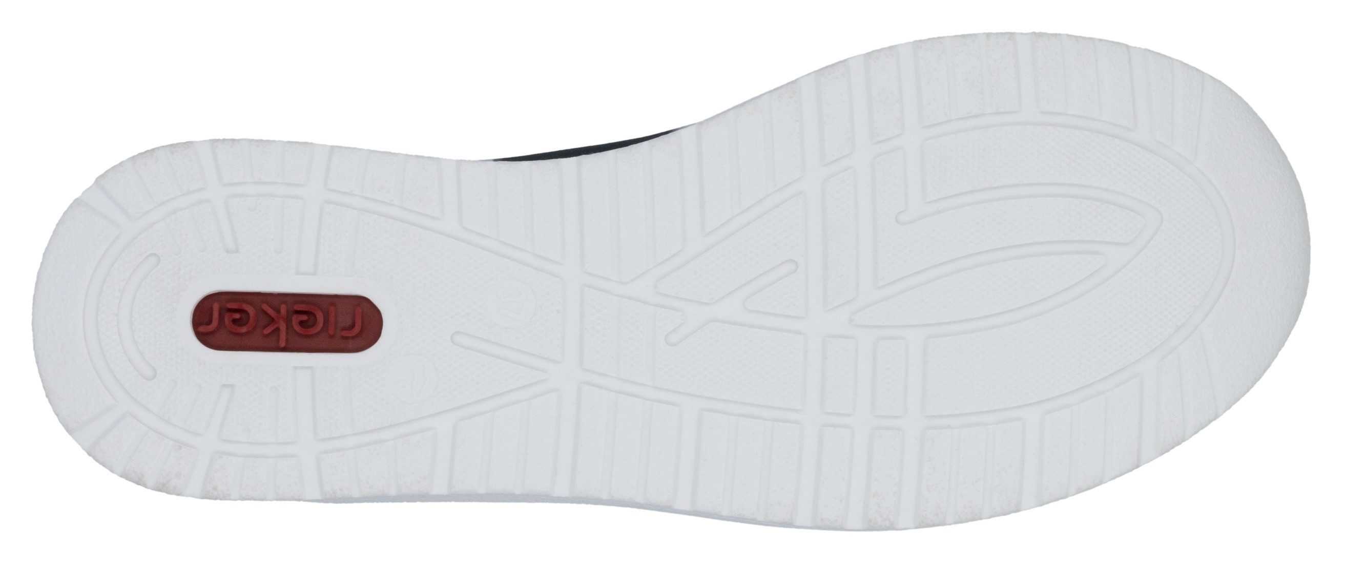 Rieker Plateausneakers , veterschoenen, lage schoen, vrijetijdsschoen met zachte inlegzool