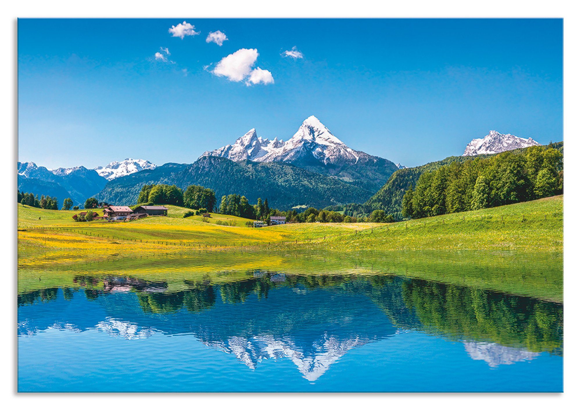 Artland Keukenwand Landschap in de Alpen zelfklevend in vele maten - spatscherm keuken achter kookplaat en spoelbak als wandbescherming tegen vet, water en vuil - achterwand, wandb