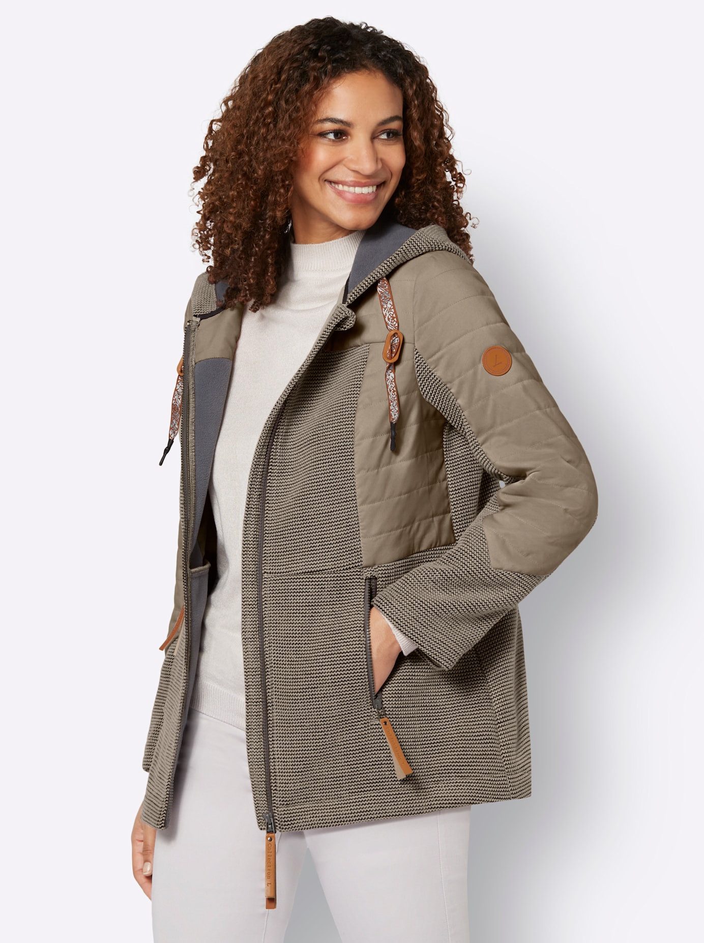 Casual Looks Gebreid fleecejack
