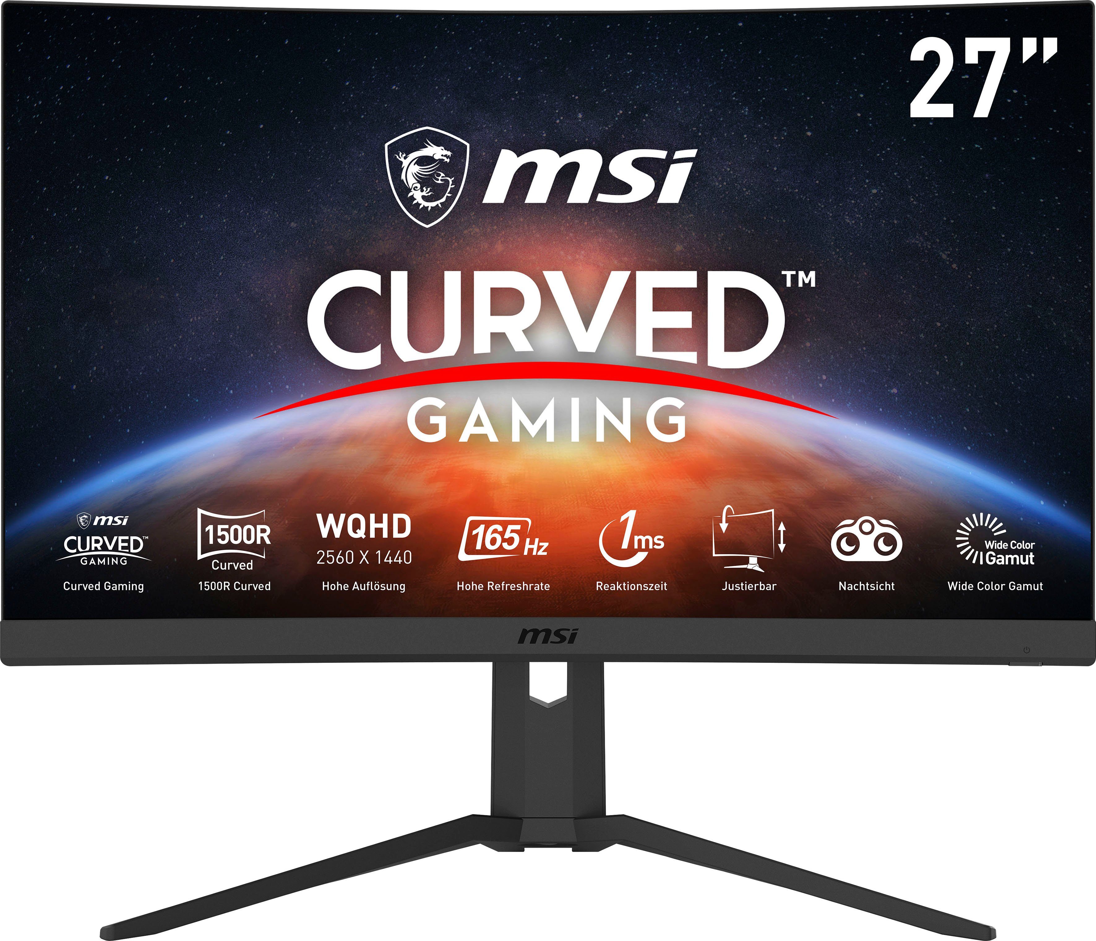 MSI Curved-gaming-ledscherm Optix G27CQ4P, 69 cm / 27", WQHD