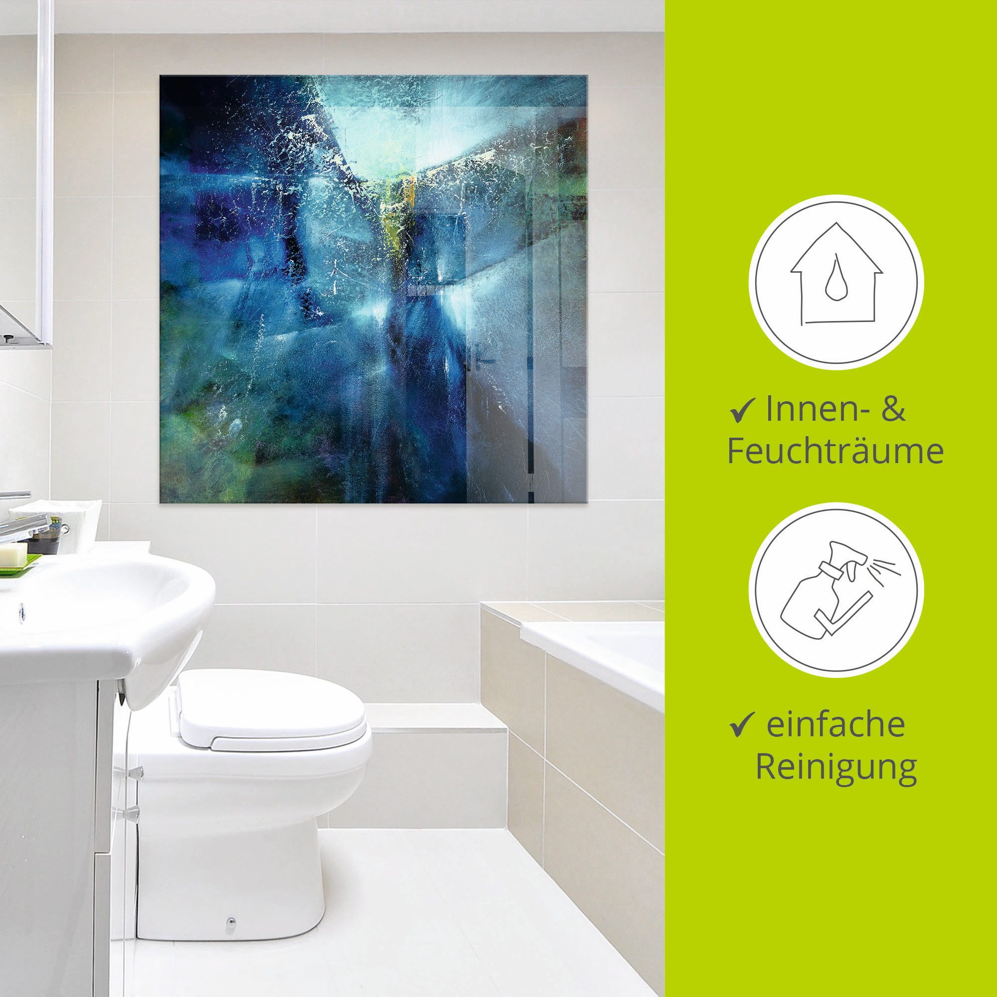 Artland Print op glas En ik droomde dat ik vloog