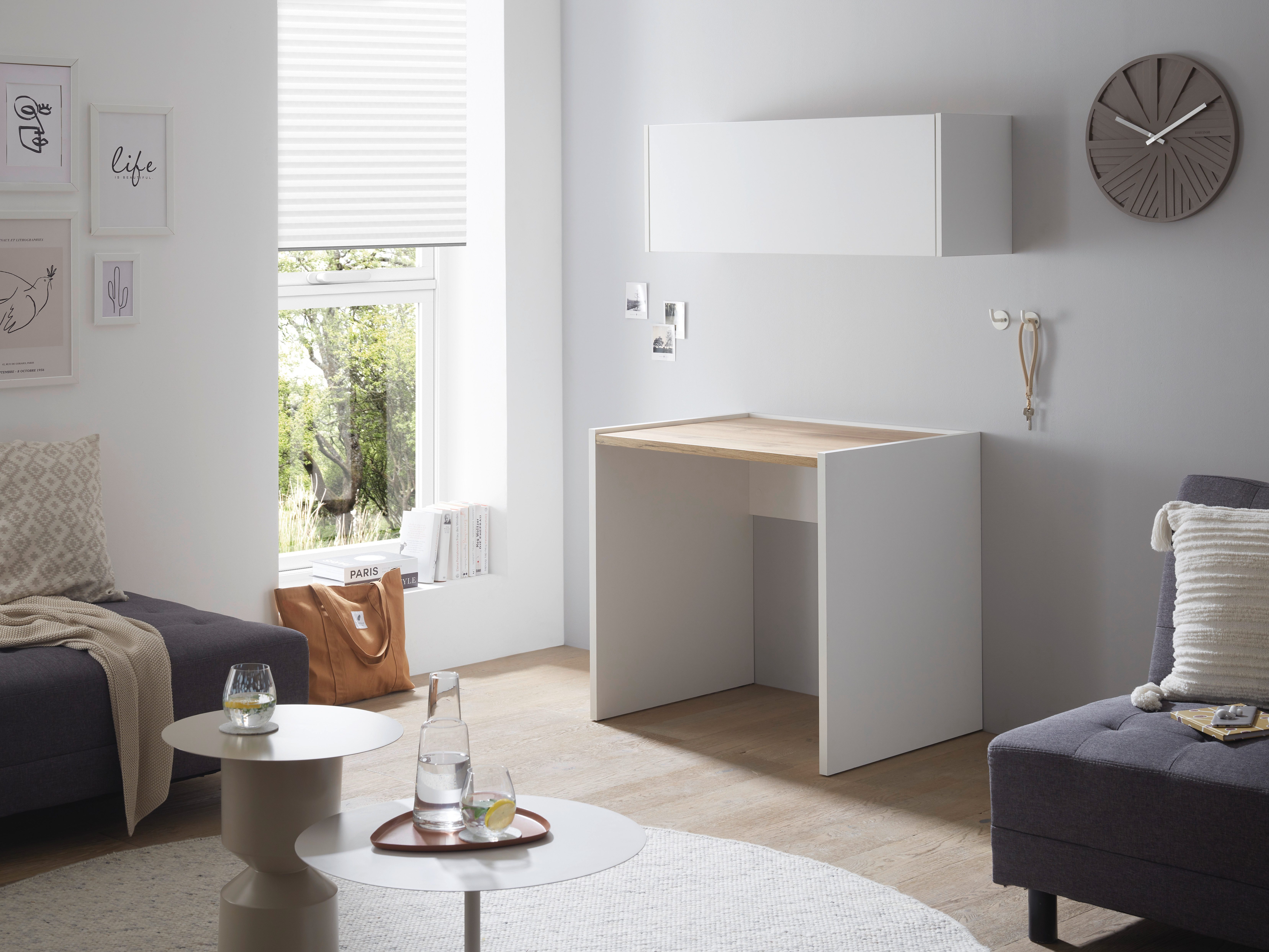 INOSIGN Bureau City/Giron moderne computertafel, gezellige thuiswerkplek, breedte 80 of 143 cm