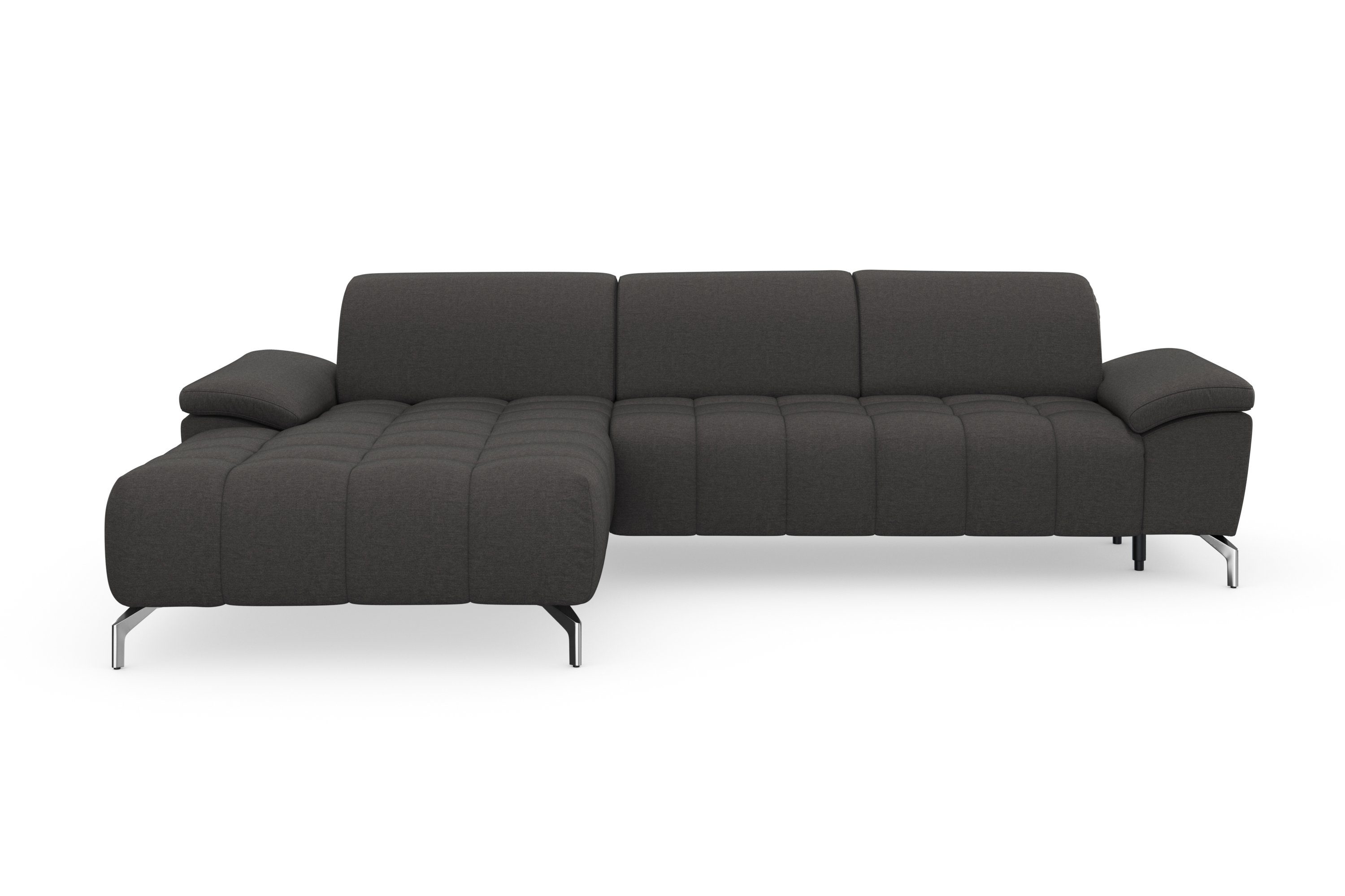 sit&more Hoekbank Cool L-vorm naar keuze met verstelbare hoofdsteun en uittrekzitting, motorisch
