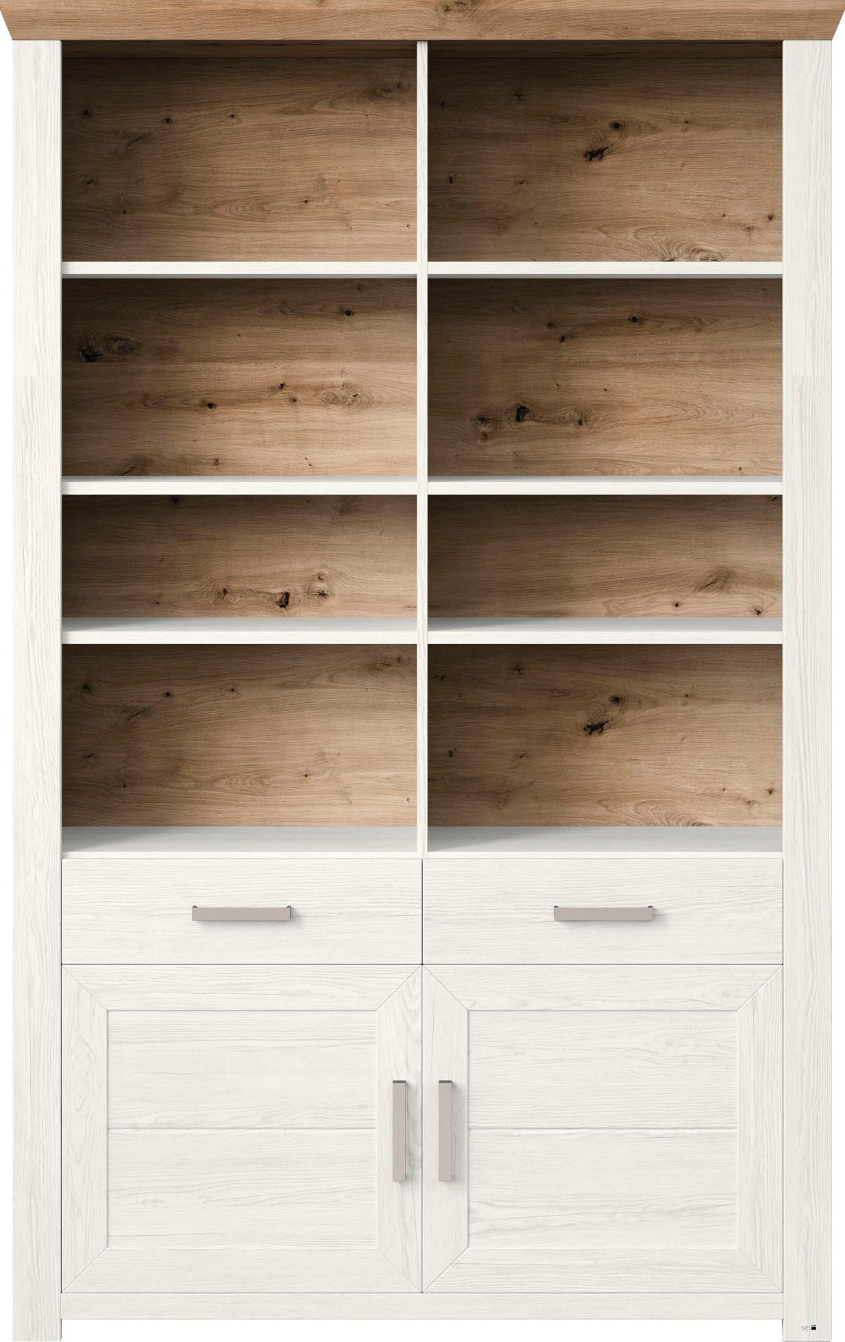 set one by Musterring Ordnerrek York open ontwerp, optioneel met verlichting, 3 kleuren, breedte 129 cm