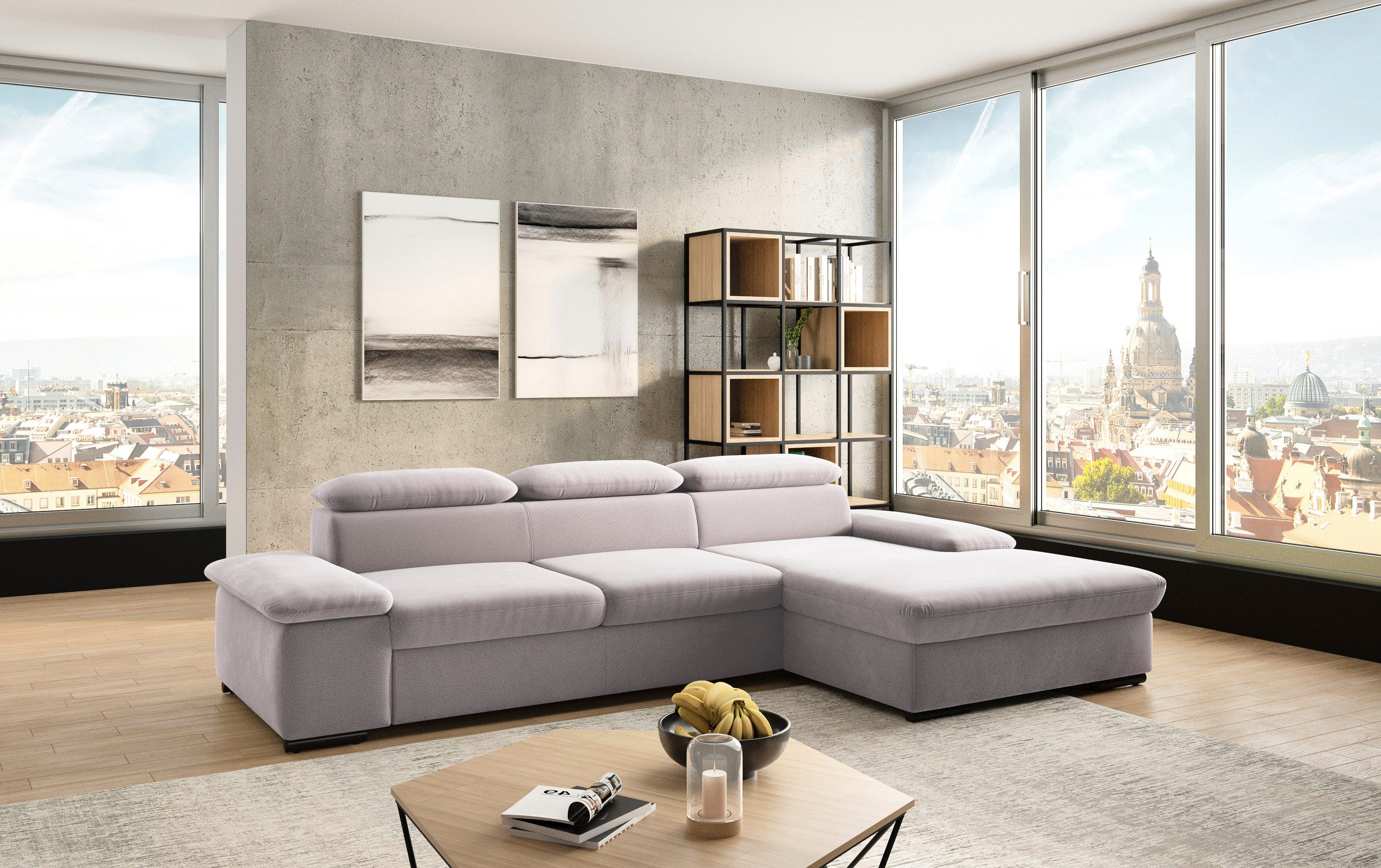 sit&more Hoekbank Alcudia L-vorm optioneel met slaapfunctie