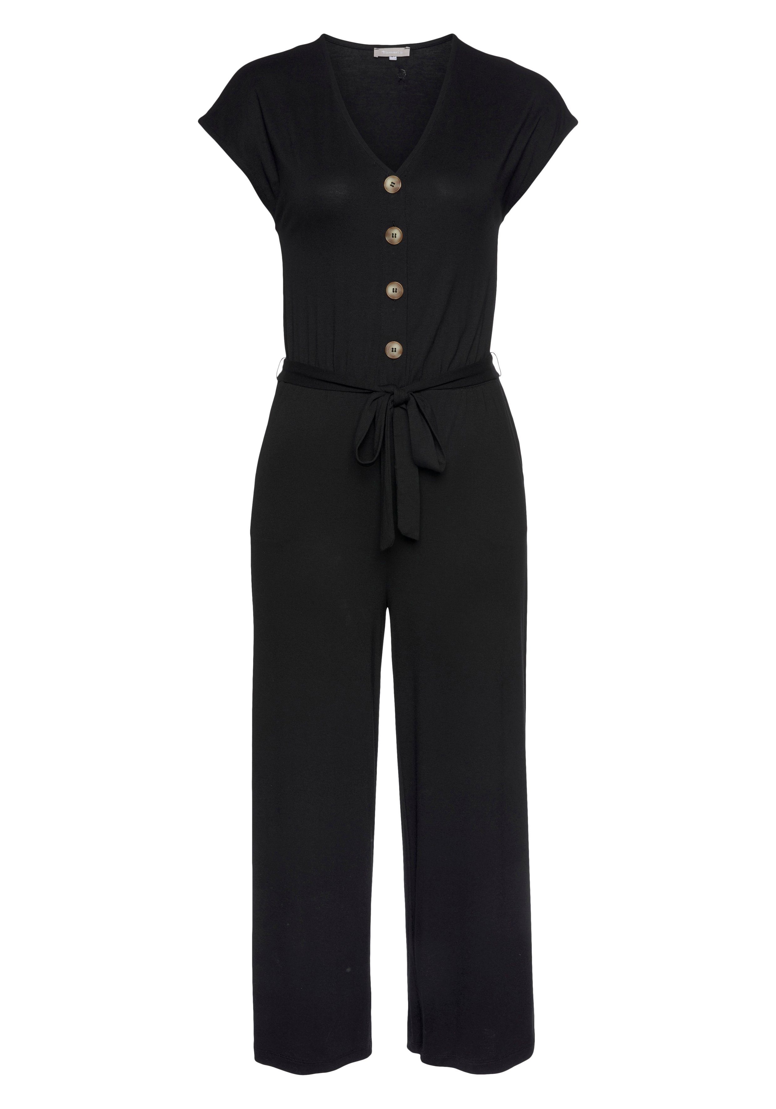 Tamaris Jumpsuit in culotte-stijl met knoopsluiting