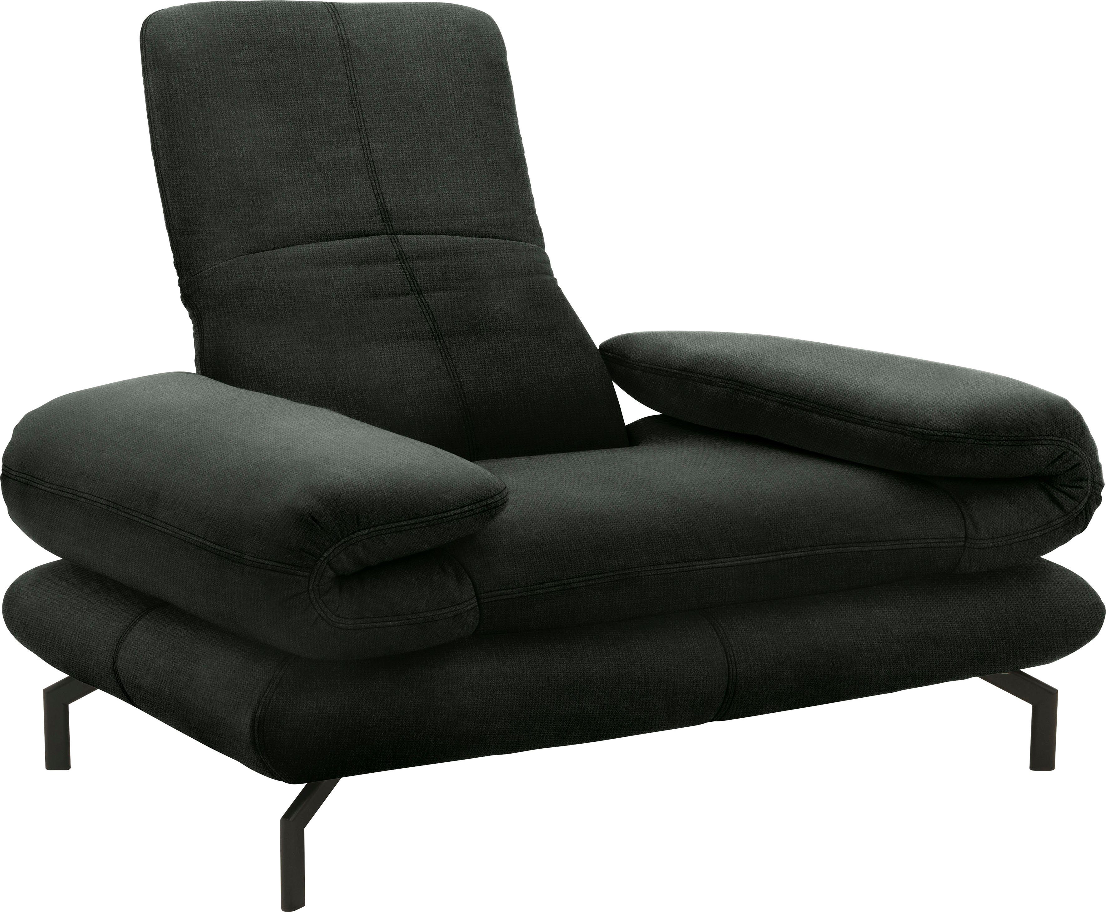 LOOKS BY WOLFGANG JOOP Fauteuil LOOKS XIII Loungestoel Naar keuze met verstelbare armleuning en hoofdeind