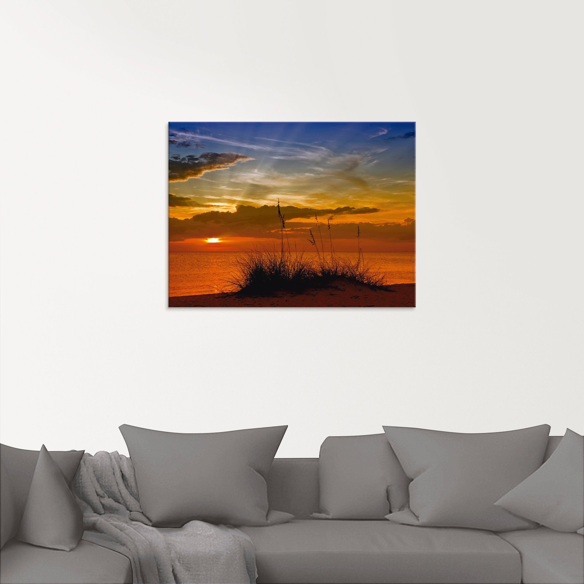 Artland Print op glas Heerlijke zonsondergang