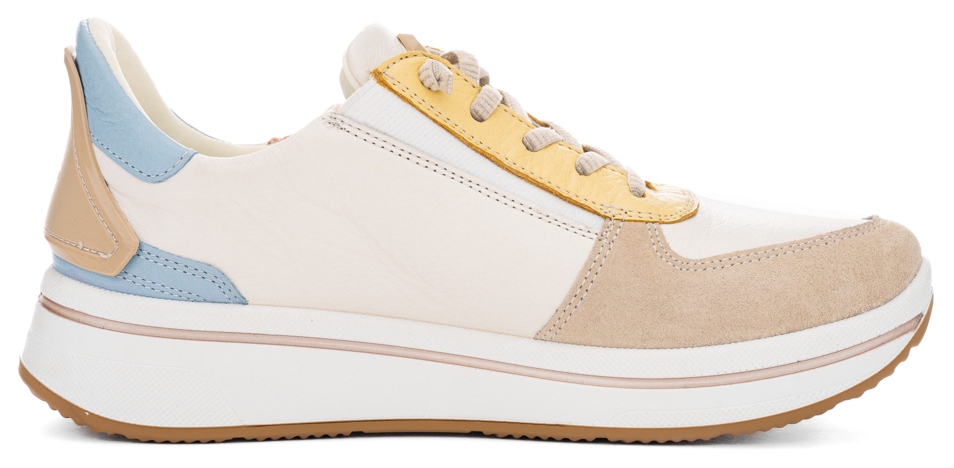 Ara Slip-on sneakers Sapporo , vrijetijdsschoen, veterschoen met frotté voering, h-breedte