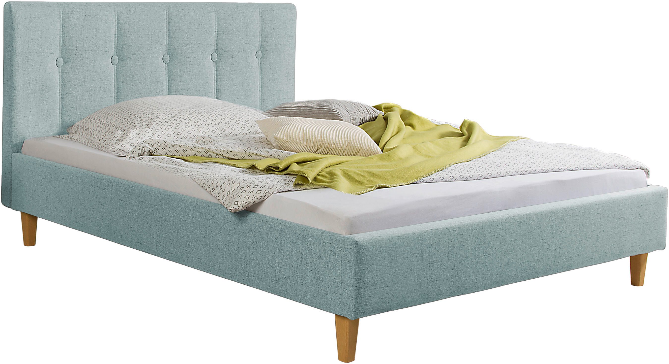 Maintal Gestoffeerd bed Leesburg Zijkanten van het bed zelf te monteren, zonder bedkist