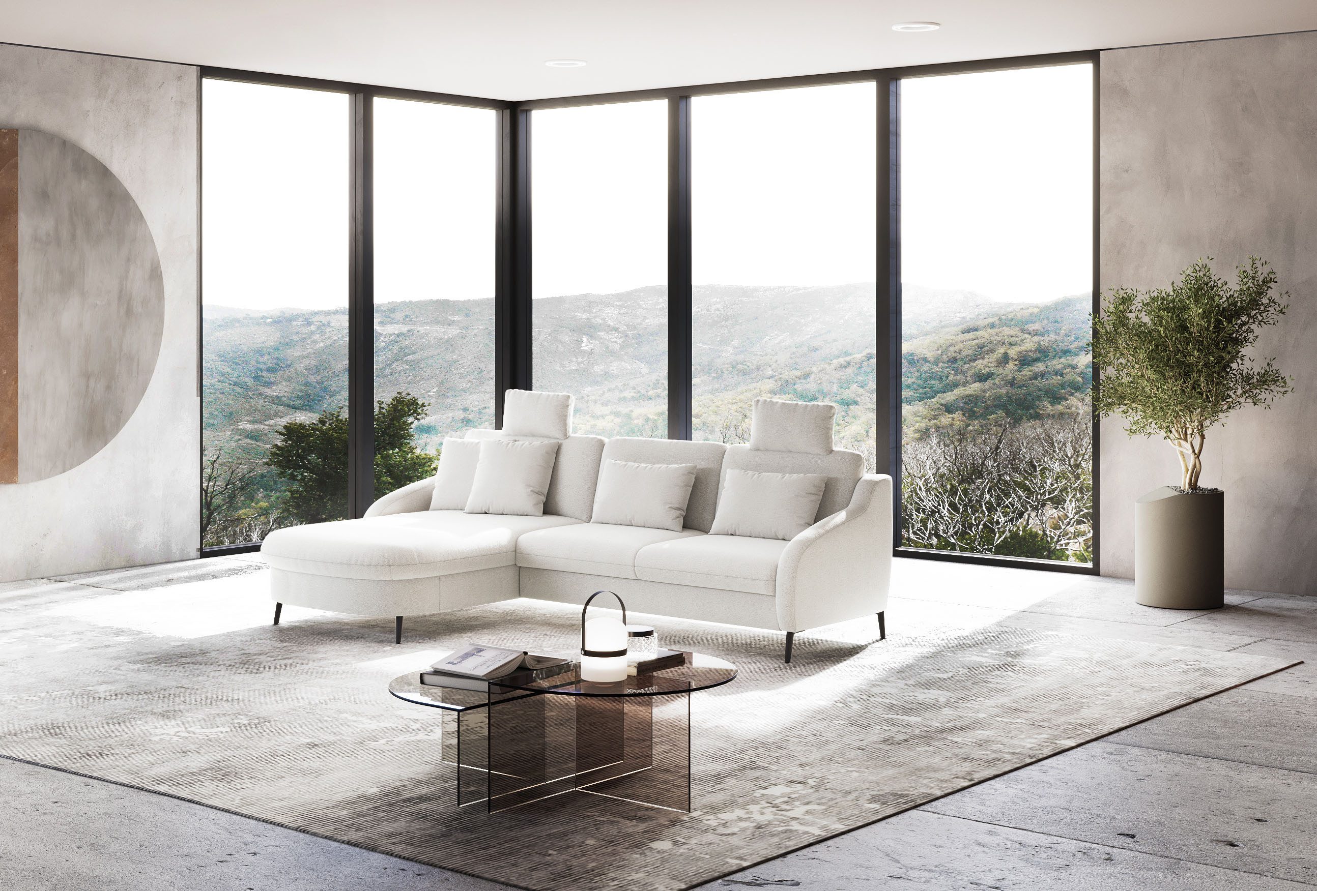 sit&more Hoekbank Soul L-vorm optioneel met bedfunctie en bedlade of lade