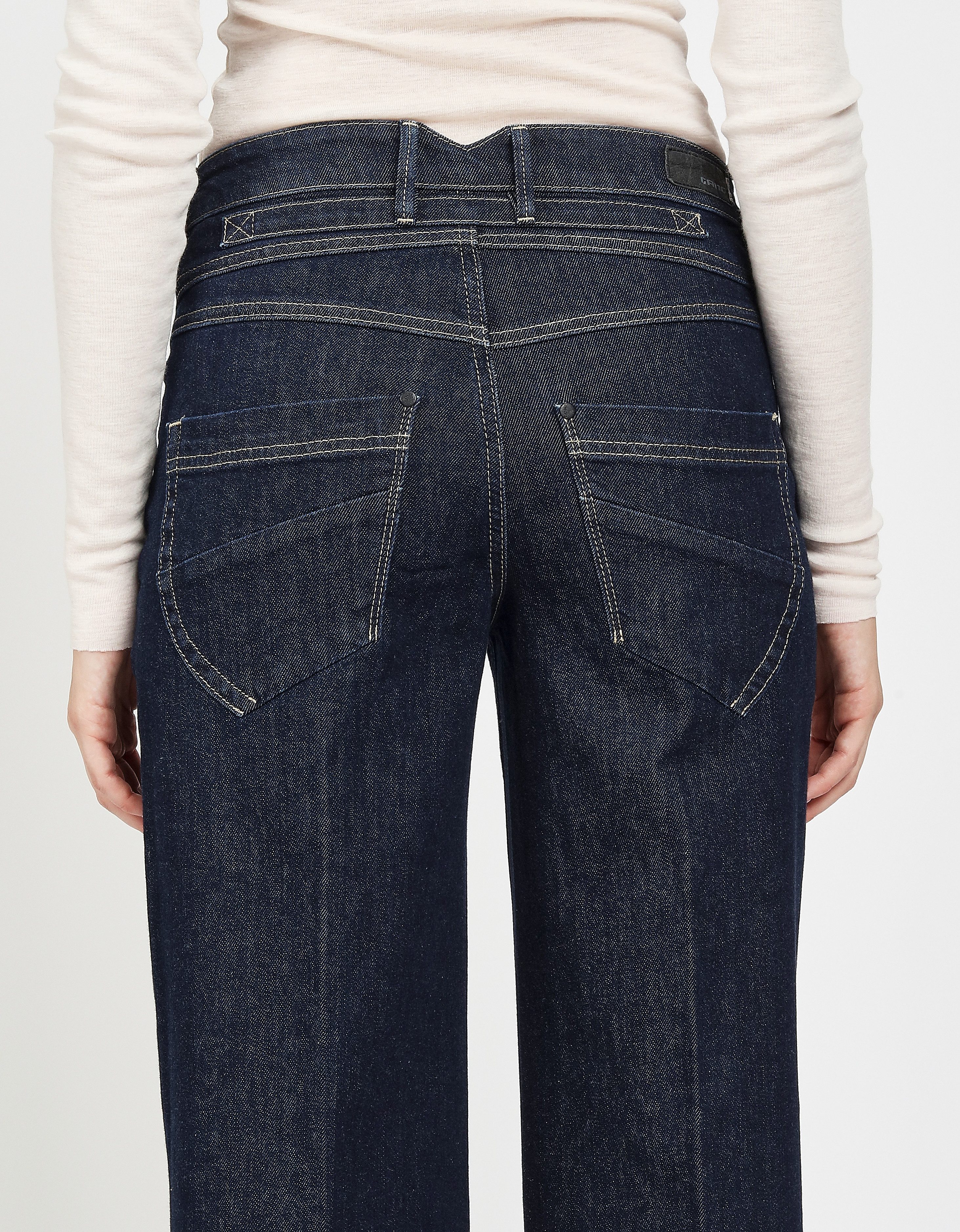 GANG Wijde jeans 94MEDINA WIDE met knoopsluiting
