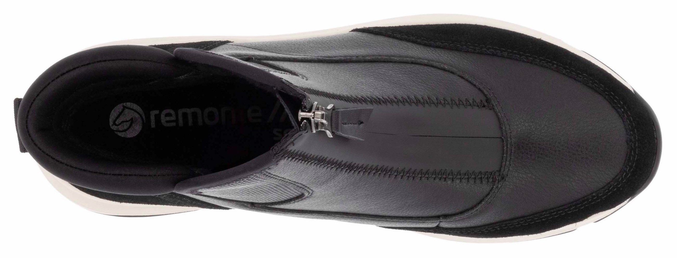 Remonte Winterlaarzen sleehak, winterenkellaarsjes, high top sneaker met schapenwol voering