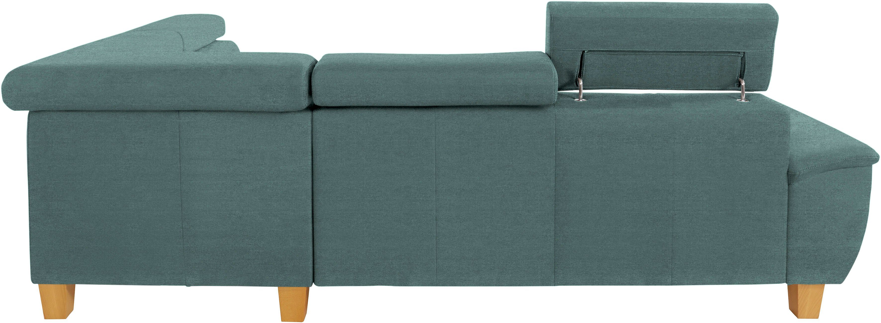 exxpo - sofa fashion Hoekbank Enya, uitgebreide afwerking, hoog zitcomfort, comfortabel, L-vorm