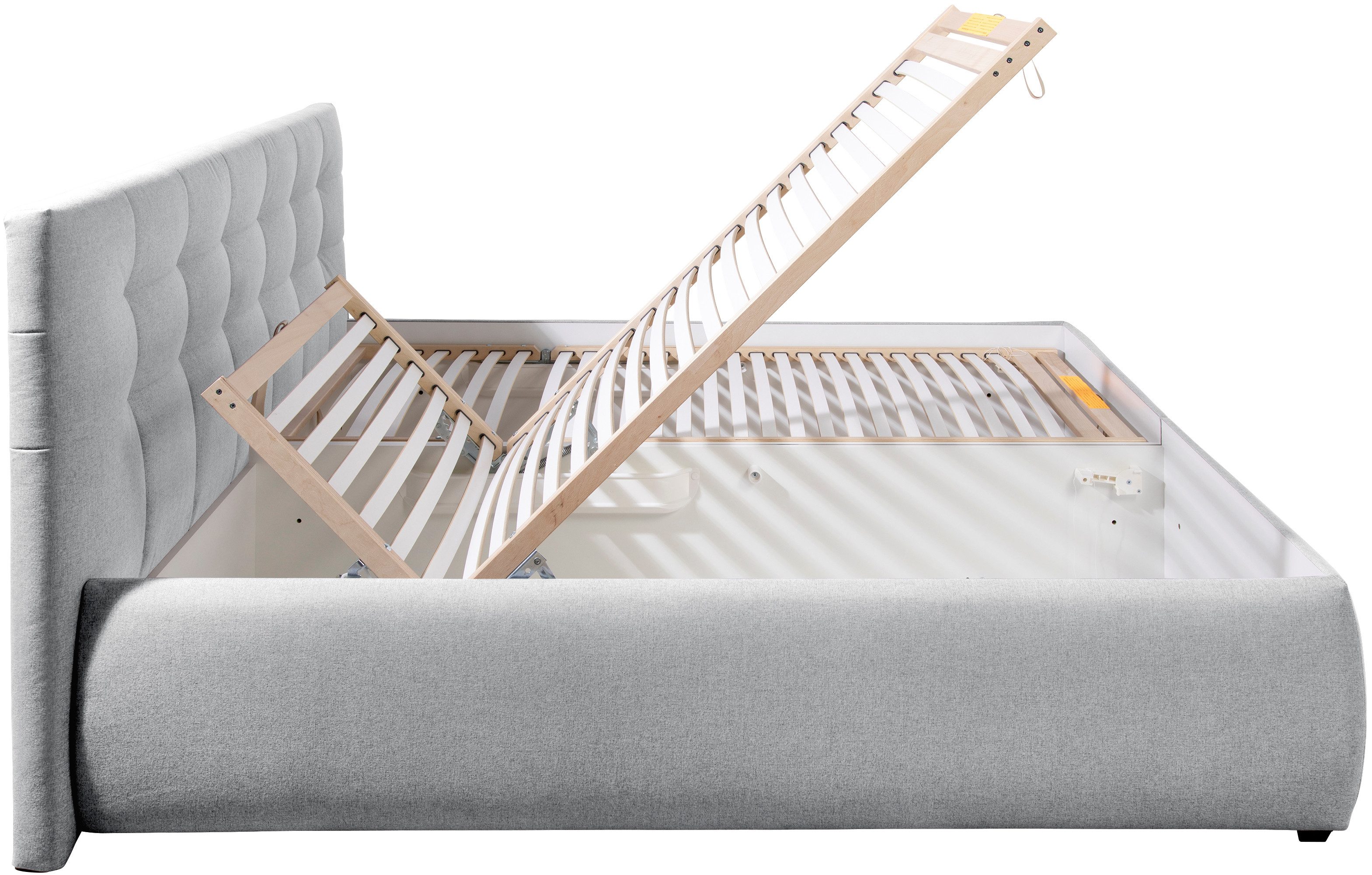 Maintal Gestoffeerd bed Felsental inclusief bedlade, verkrijgbaar in h2, h3 & h4
