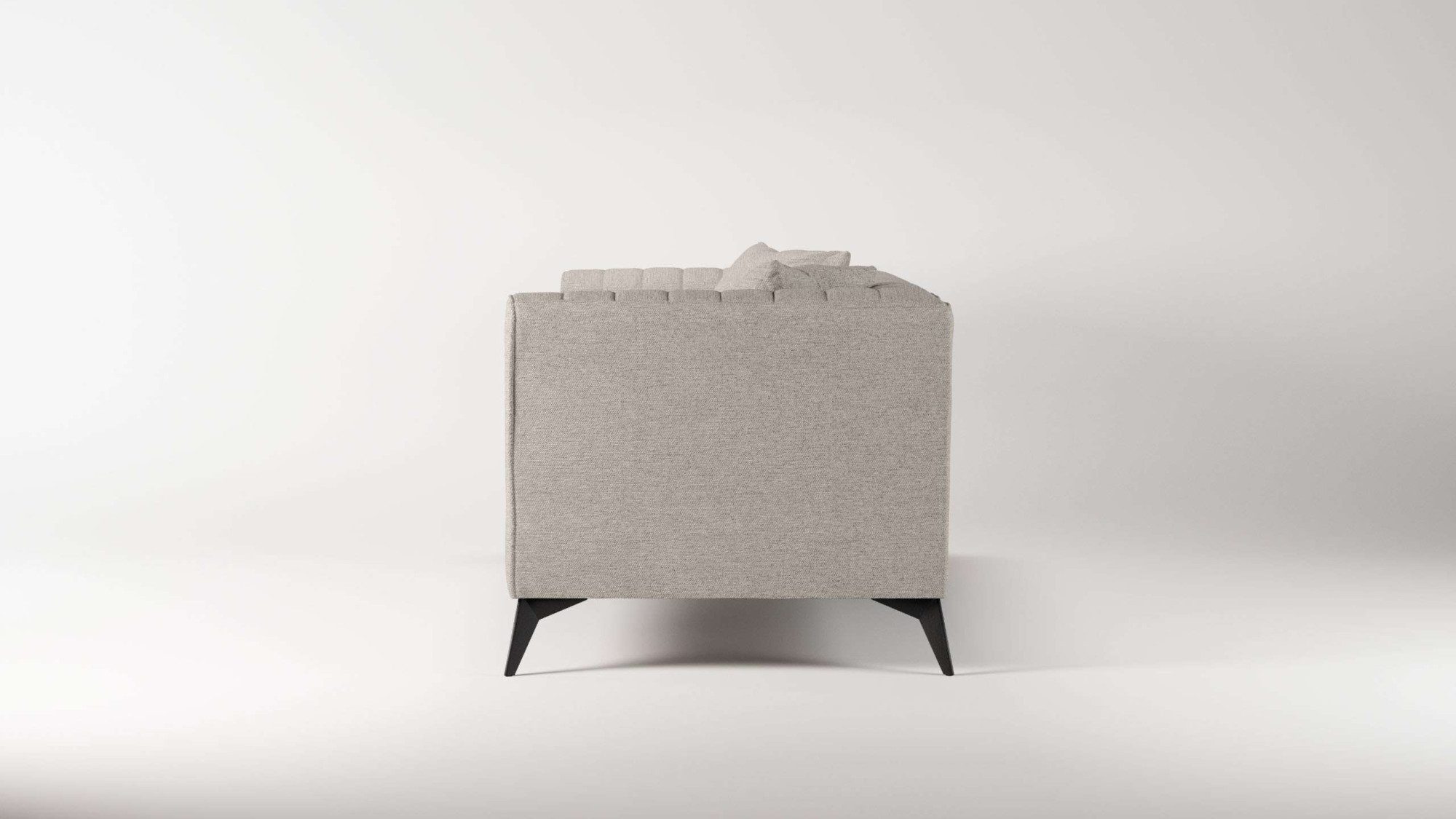 Places of Style 3-zitsbank MATTHEW elegant designsofa, afmetingen B/D/H: 201/86/74 cm fijne stiksels in het ruggebied, losse zitkussens, inclusief sierkussens