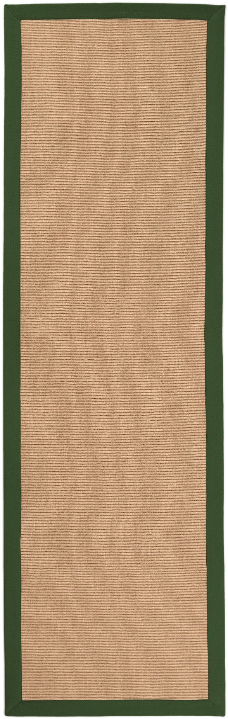 carpetfine Loper Sisal met gekleurd randdessin, antislip achterzijde