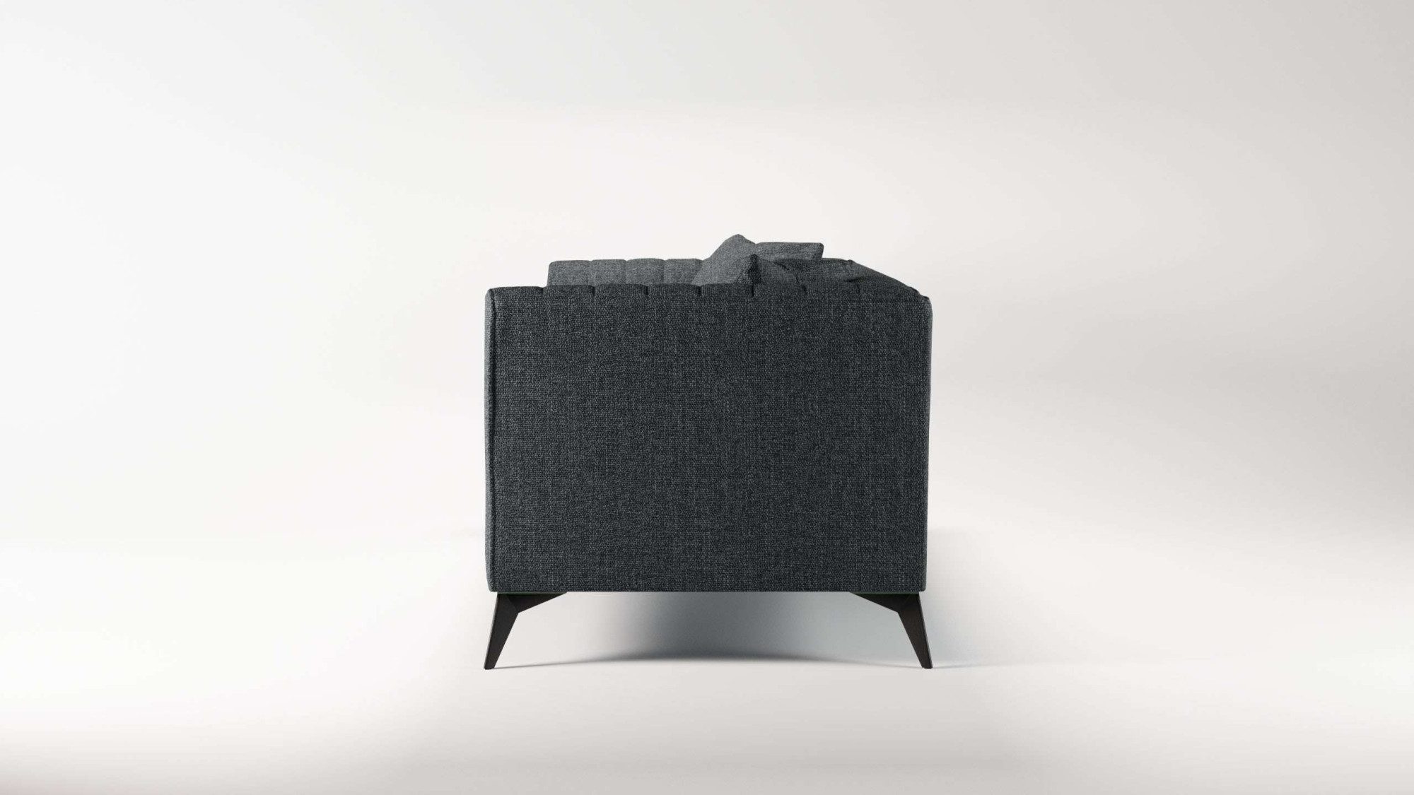 Places of Style 4-zitsbank MATTHEW elegant designsofa, afmetingen B/D/H: 231/86/74 cm XXL, stiksels in de rug, losse zitkussens, inclusief 2. sierkussen