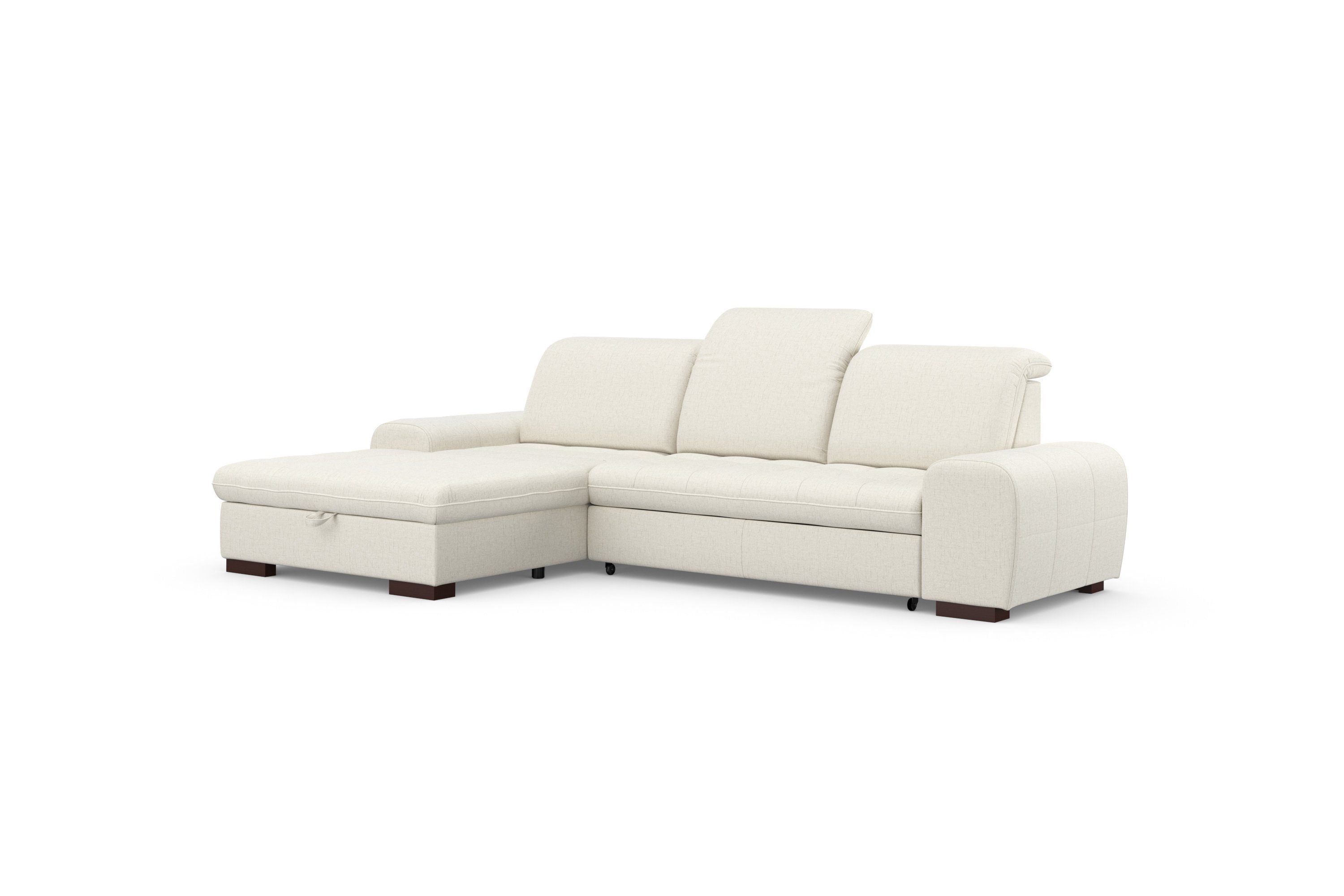 sit&more Hoekbank Luxor L-vorm naar keuze met slaapfunctie, bedkist en verstelbare hoofdsteun