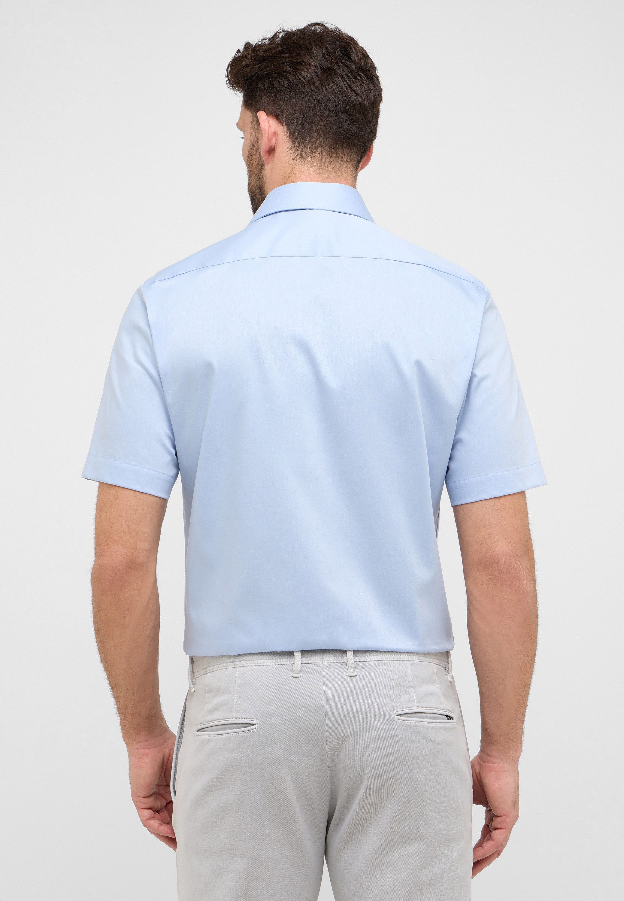 Eterna Overhemd met korte mouwen MODERN FIT NON IRON (strijkvrij)