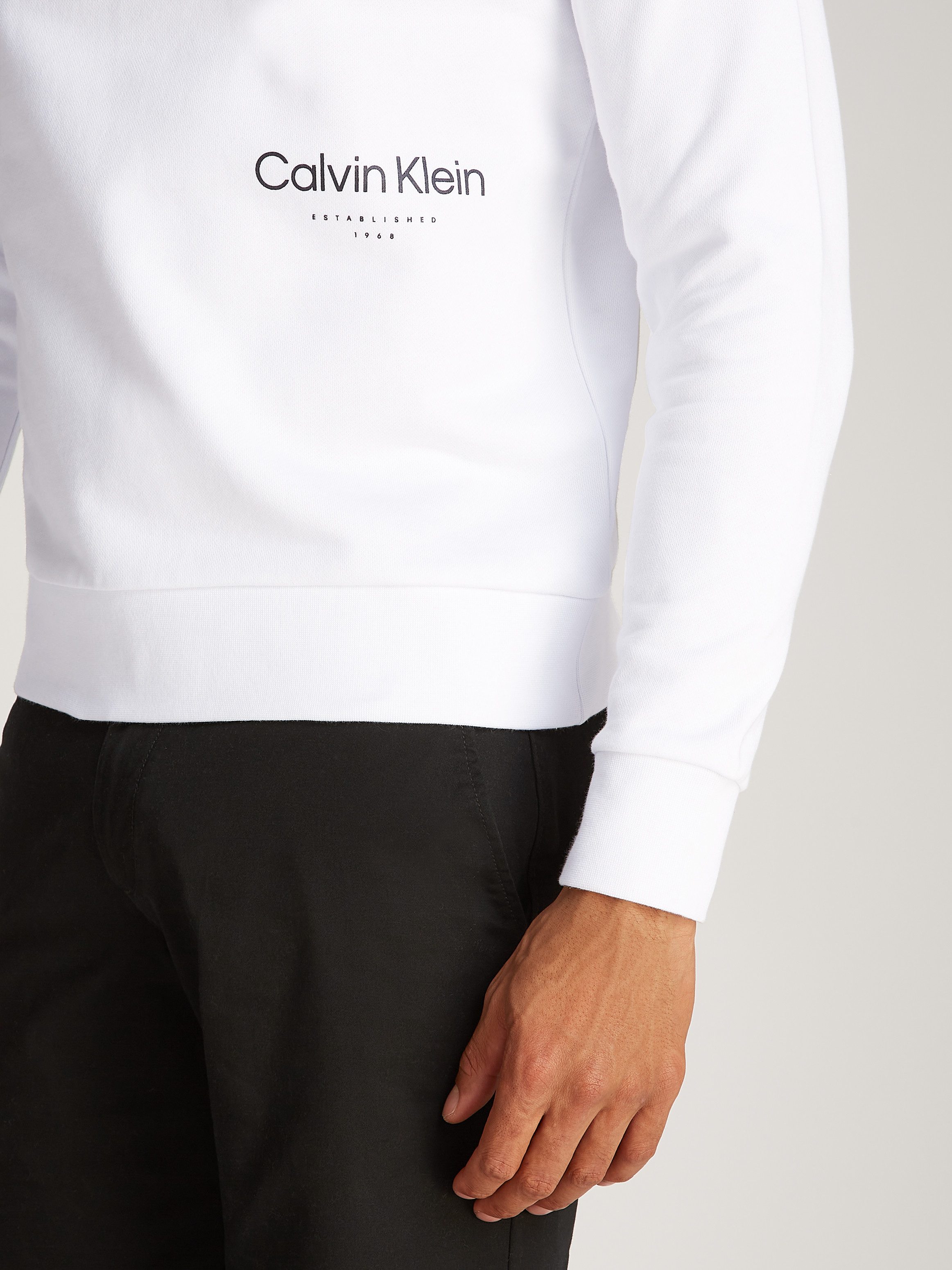 Calvin Klein Sweatshirt OFF PLACEMENT LOGO SWEATSHIRT