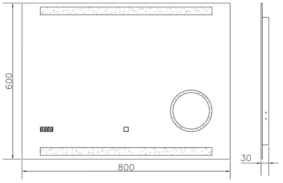 Talos Led-lichtspiegel King 160x60 cm, energiebesparend