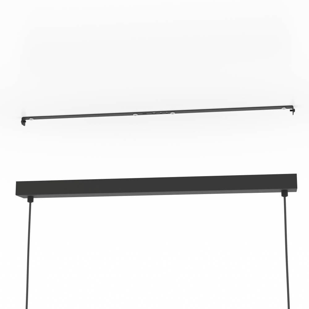 EGLO Hanglamp NOHALES Hanglamp, eetkamerlamp van metaal in zwart en messing (1 stuk)