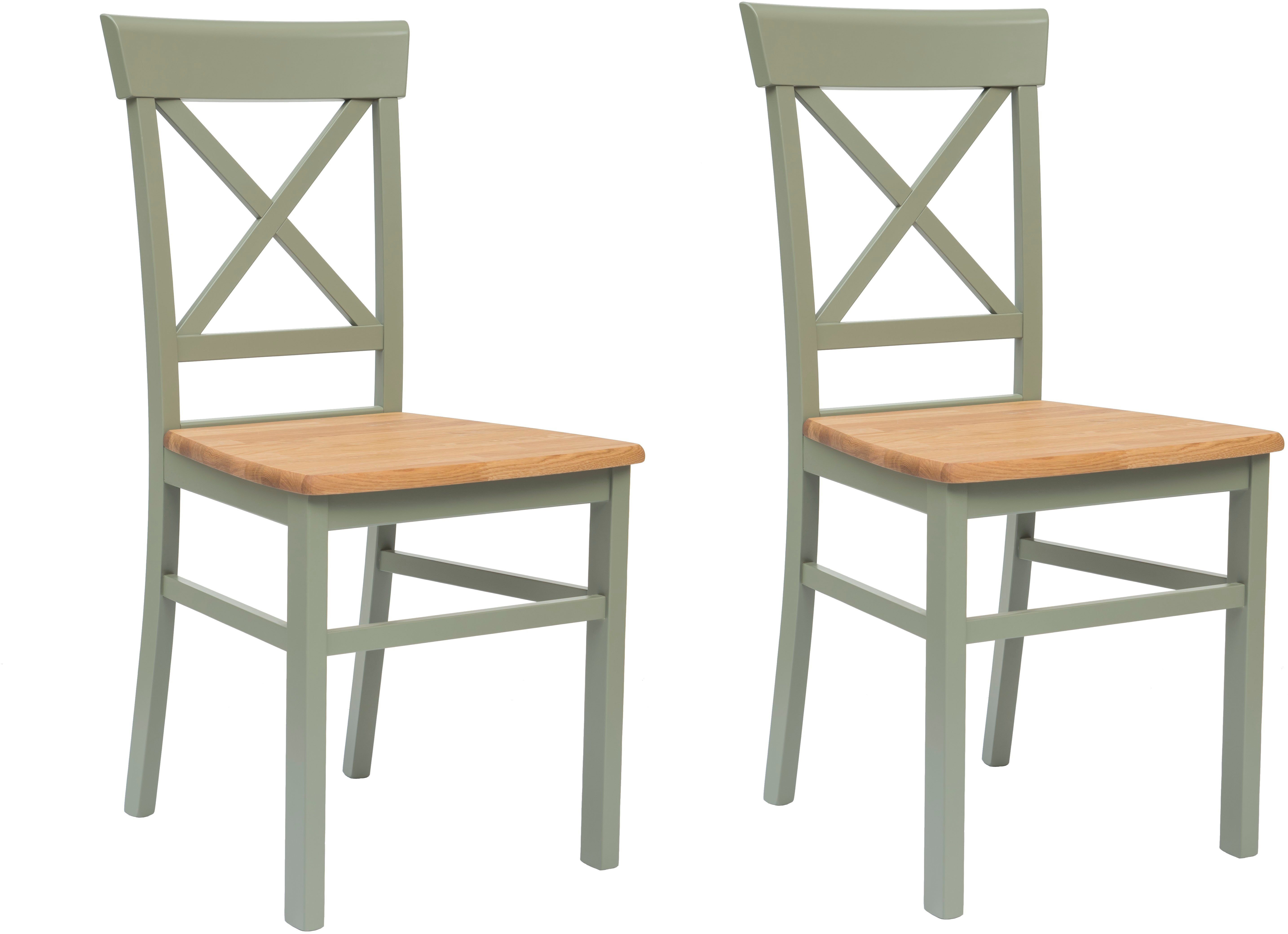 andas Eetkamerstoel Tatra TOPSELLER Houten stoel in 2-, 4- of 6-delige set, keukenstoel landhuis (set) 4 poot stoelen groen