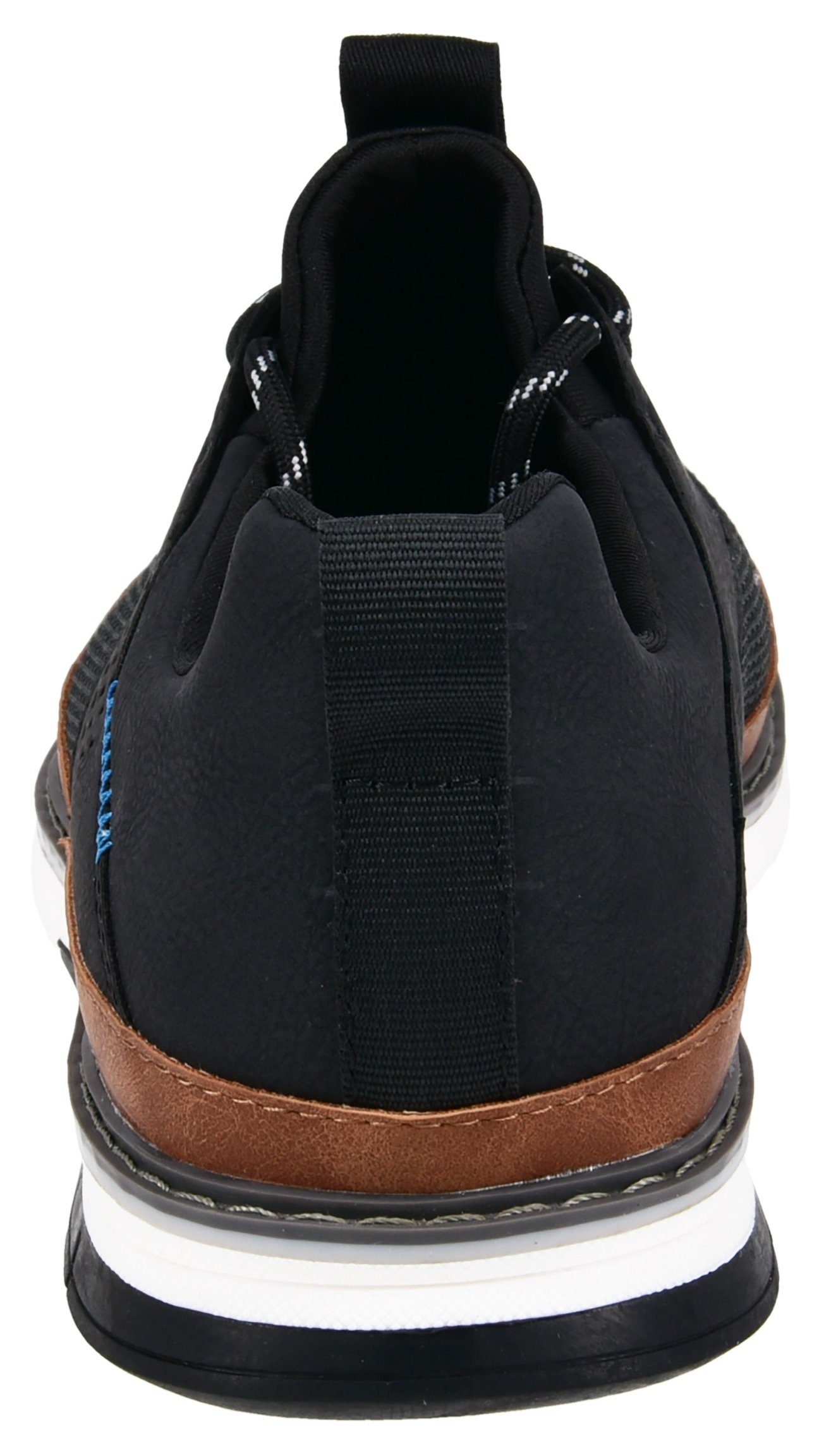 Bugatti Veterschoenen met gaatjespatroon, vrijetijdsschoen, lage schoen, veterschoen