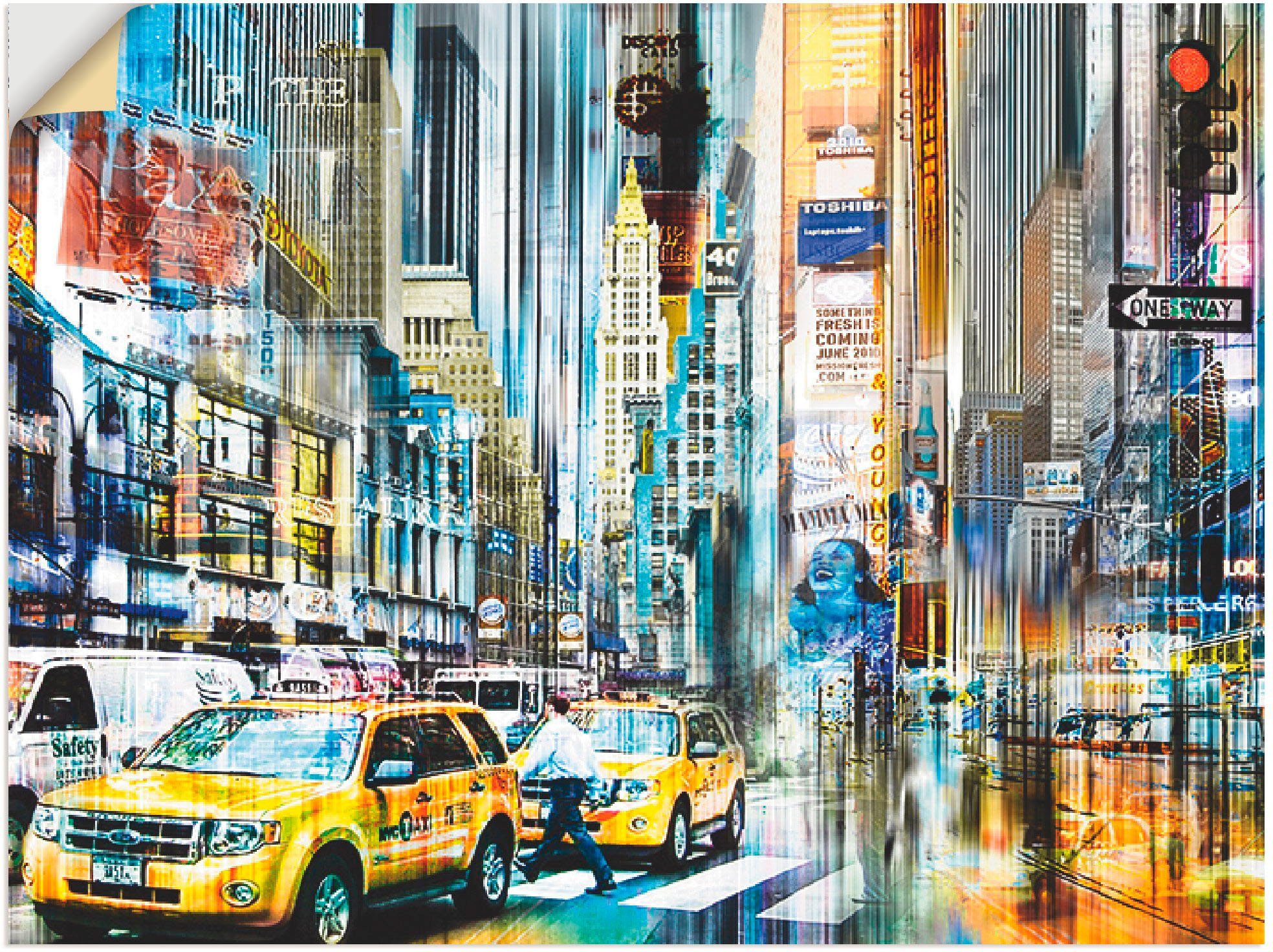 Artland Artprint New York New York City - Skyline collage 11 in vele afmetingen & productsoorten -artprint op linnen, poster, muursticker / wandfolie ook geschikt voor de badkamer