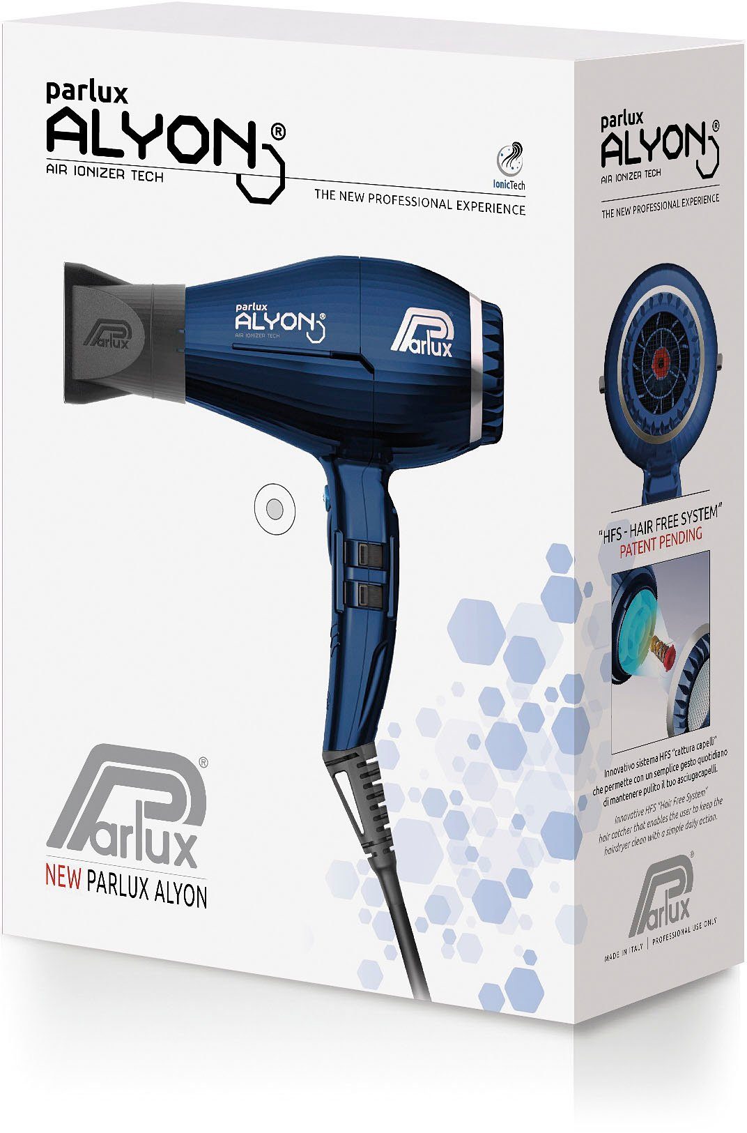 Parlux Haardroger Parlux Alyon Ionic Gepatenteerd reinigingssysteem HFS (Hair Free System)