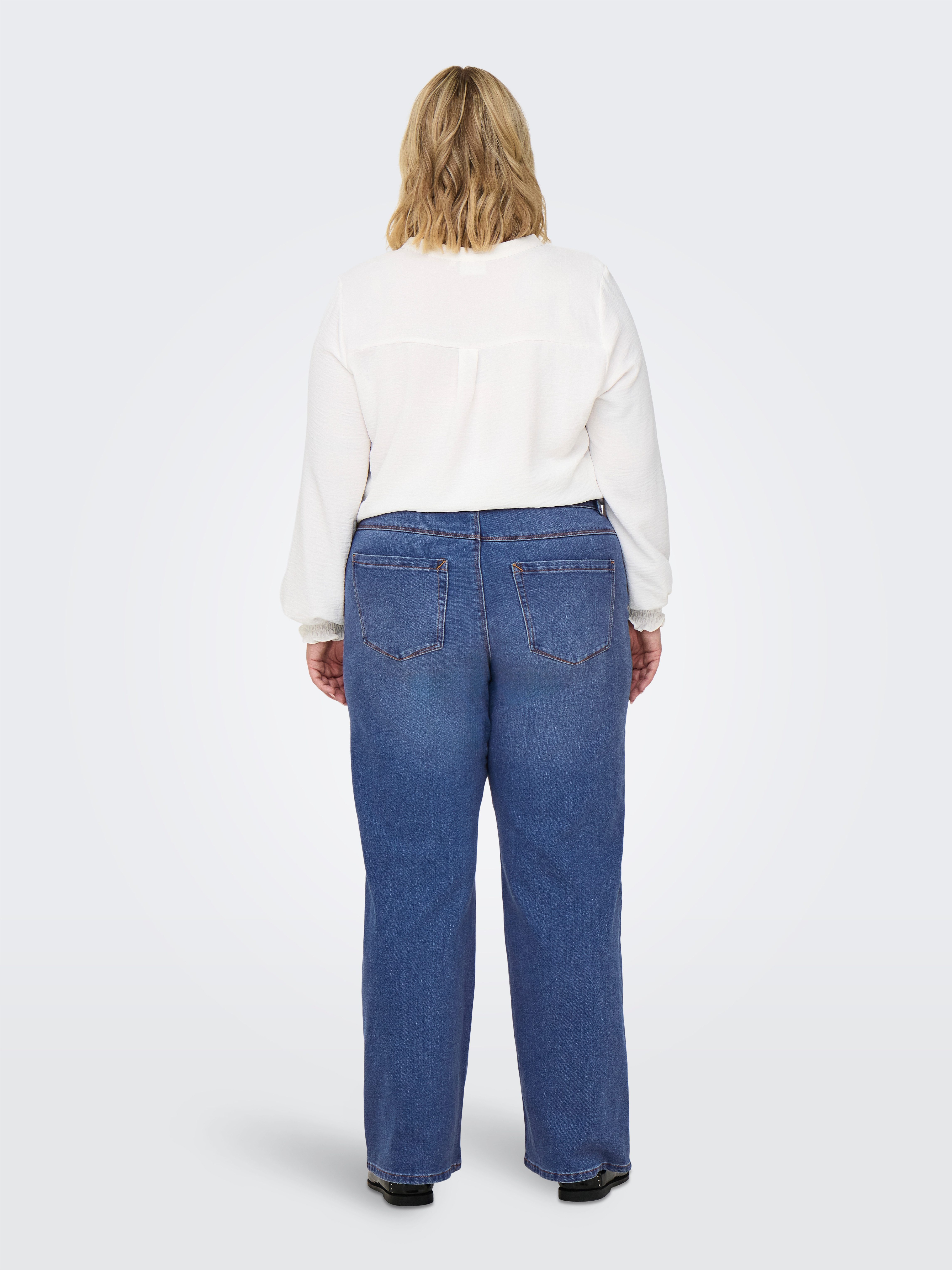 ONLY CARMAKOMA High-waist jeans CARSNOW HW WIDE DNM JEANS PIM MBD NOOS