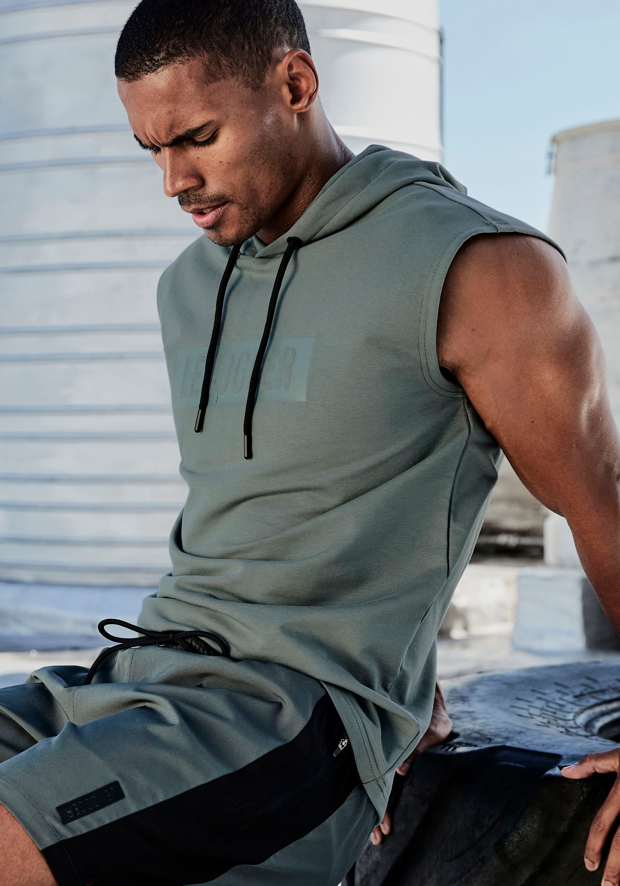 le jogger® Short met zijmesh-inzet en ritszakken