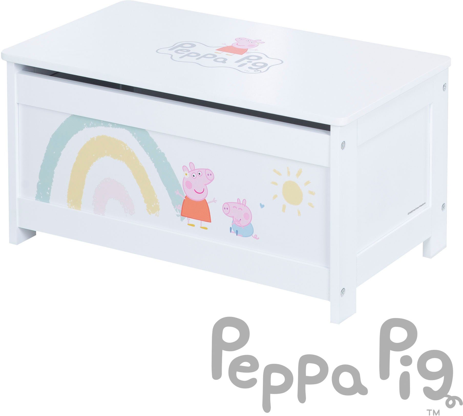 Roba® Dekenkist Peppa Pig met dekselrem