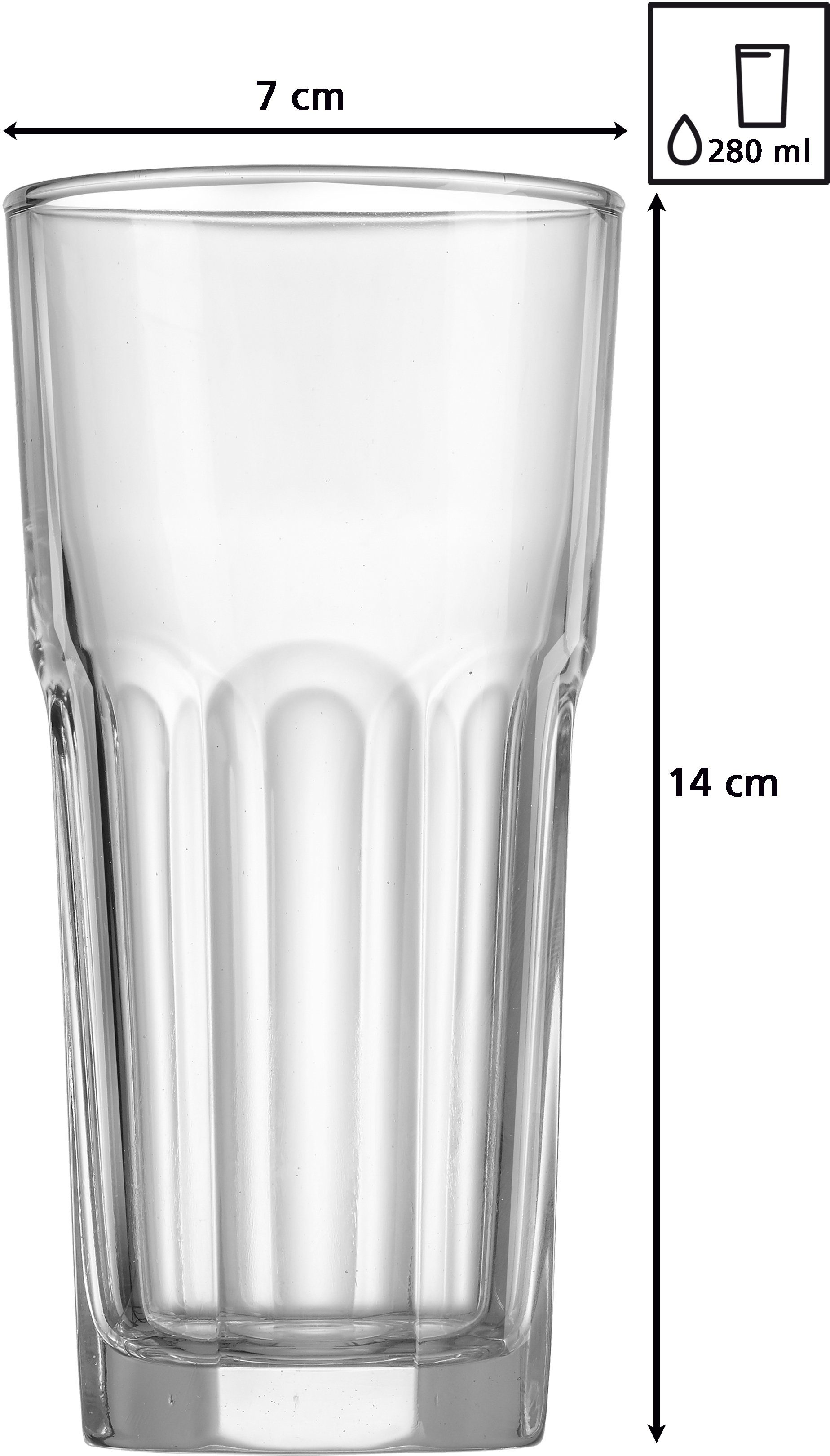 Ritzenhoff & Breker Glazenset Riad Facetten-look(set, 6-delig)
