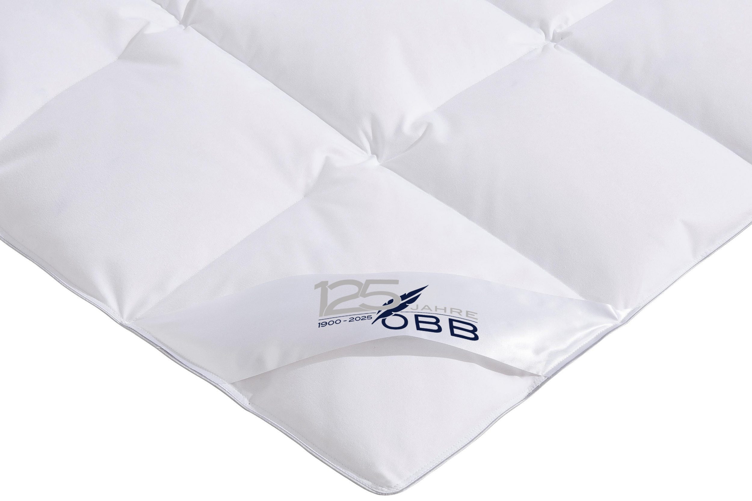OBB Donzen dekbed Edition 125 Jahre, Bettdecken für Sommer und Winter, Ganzjahresdecke Dekbed 135x200 cm, 155x220 cm & andere afmetingen, made in Germany Licht