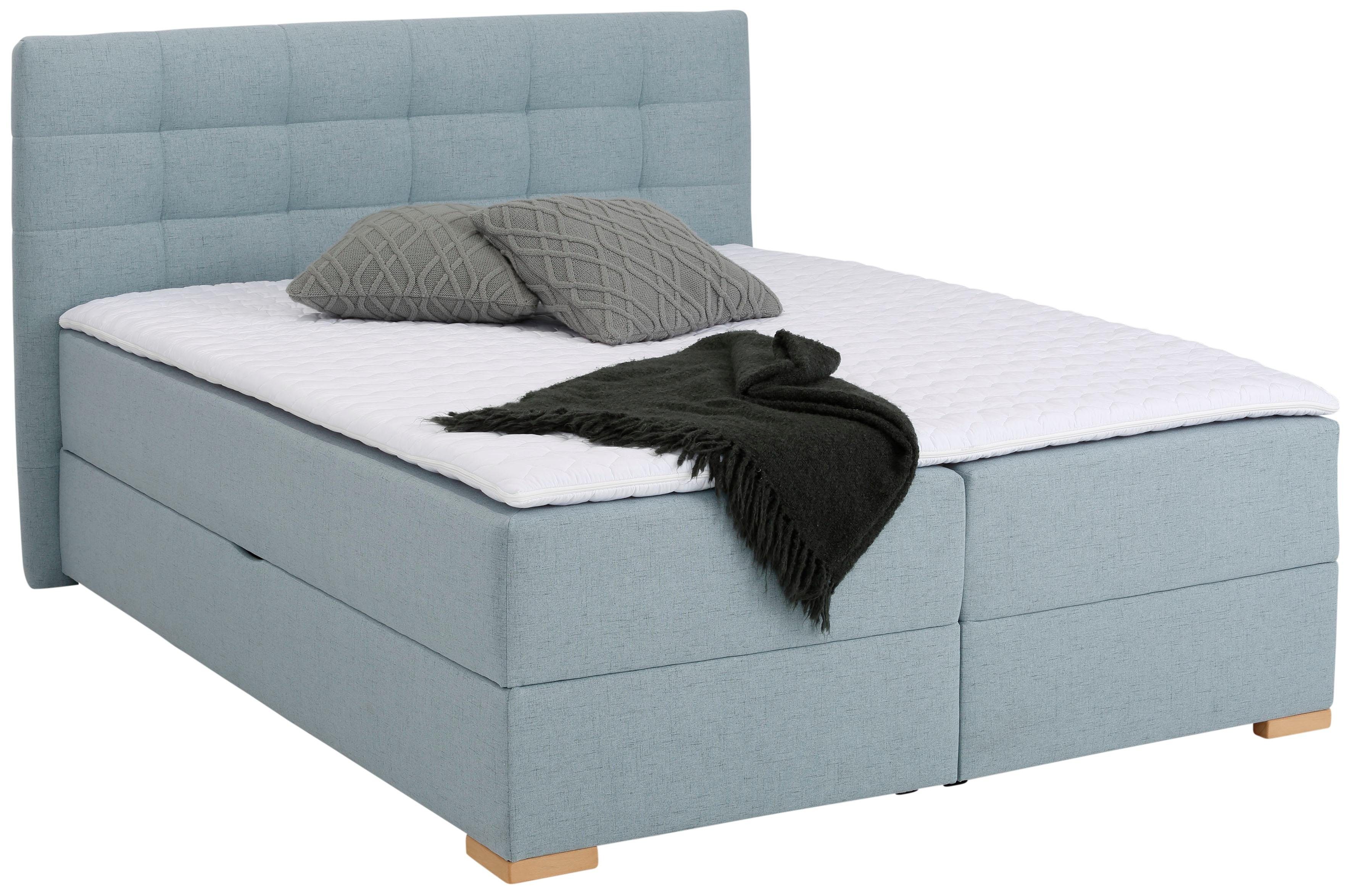 Home affaire Boxspring Olivet in 4 kleuren, 4 breedten, 2 matrassoorten, ook in extra lang 220 cm