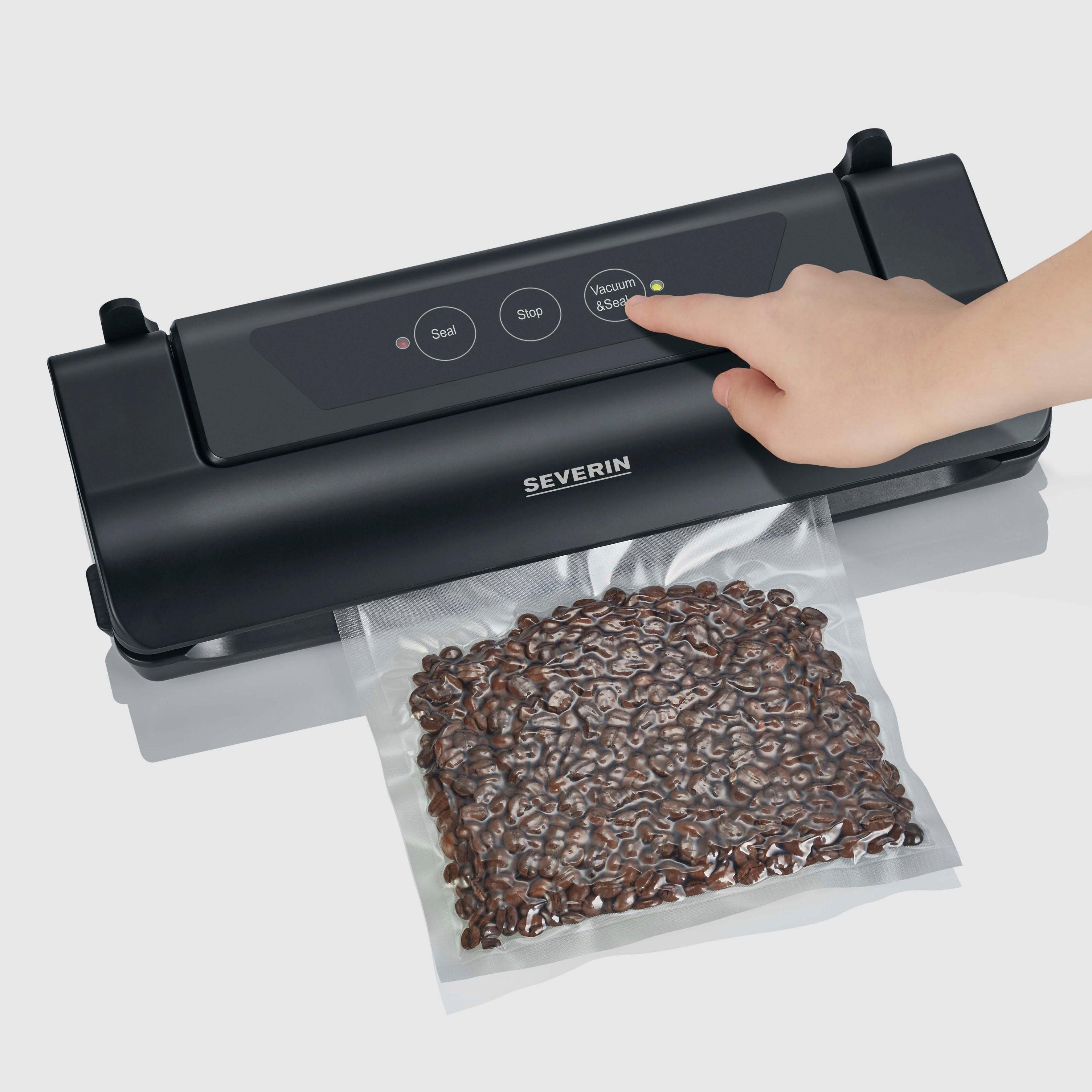 Severin Vacumeermachine FS 3610 automatisch vacuüm trekken + sealen, inclusief 10 zakken 28 x 35 cm