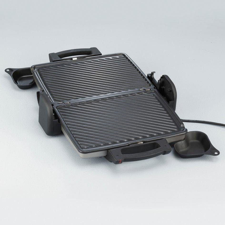 Severin Contactgrill KG 2389 groot grilloppervlak, antiaanbak gecoate, uitneembare grillplaten